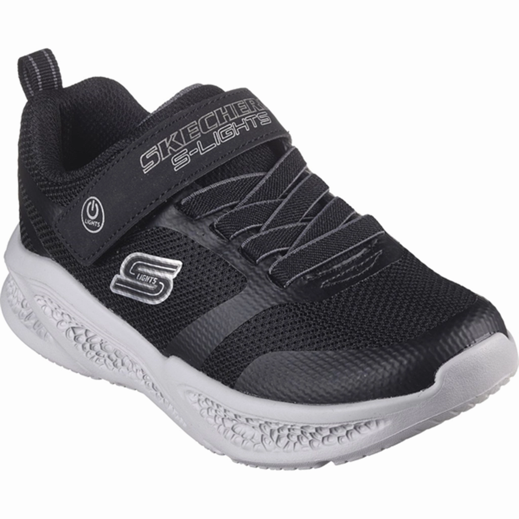 Universal Skechers Boys Skechers Meteor-Lights Sneakers Black Grey Rare