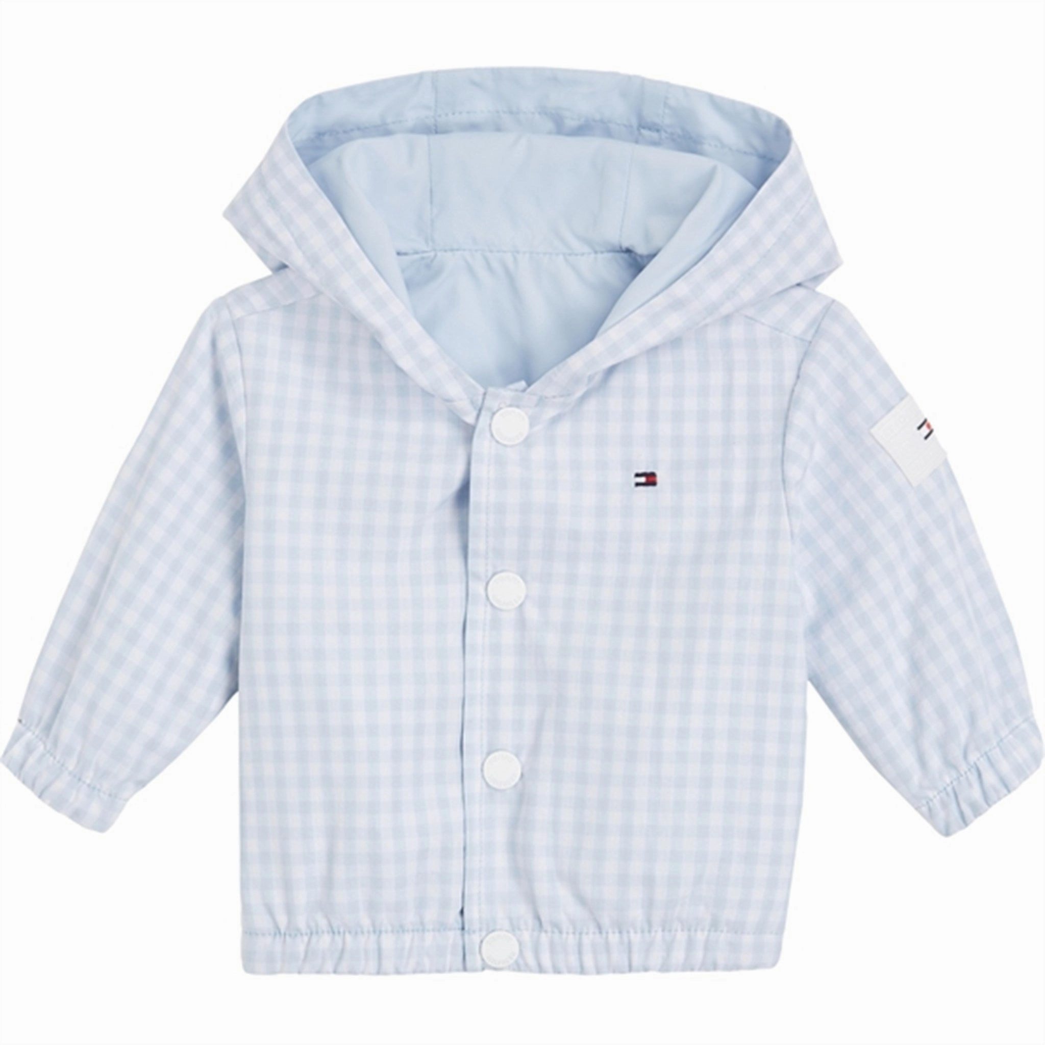 Iconic Tommy Hilfiger Baby Reversible Gingham Jacket White / Blue Check Exclusive