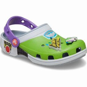 Impeccable Crocs Toy Story Buzz Classic Clog K Blue Grey Gem