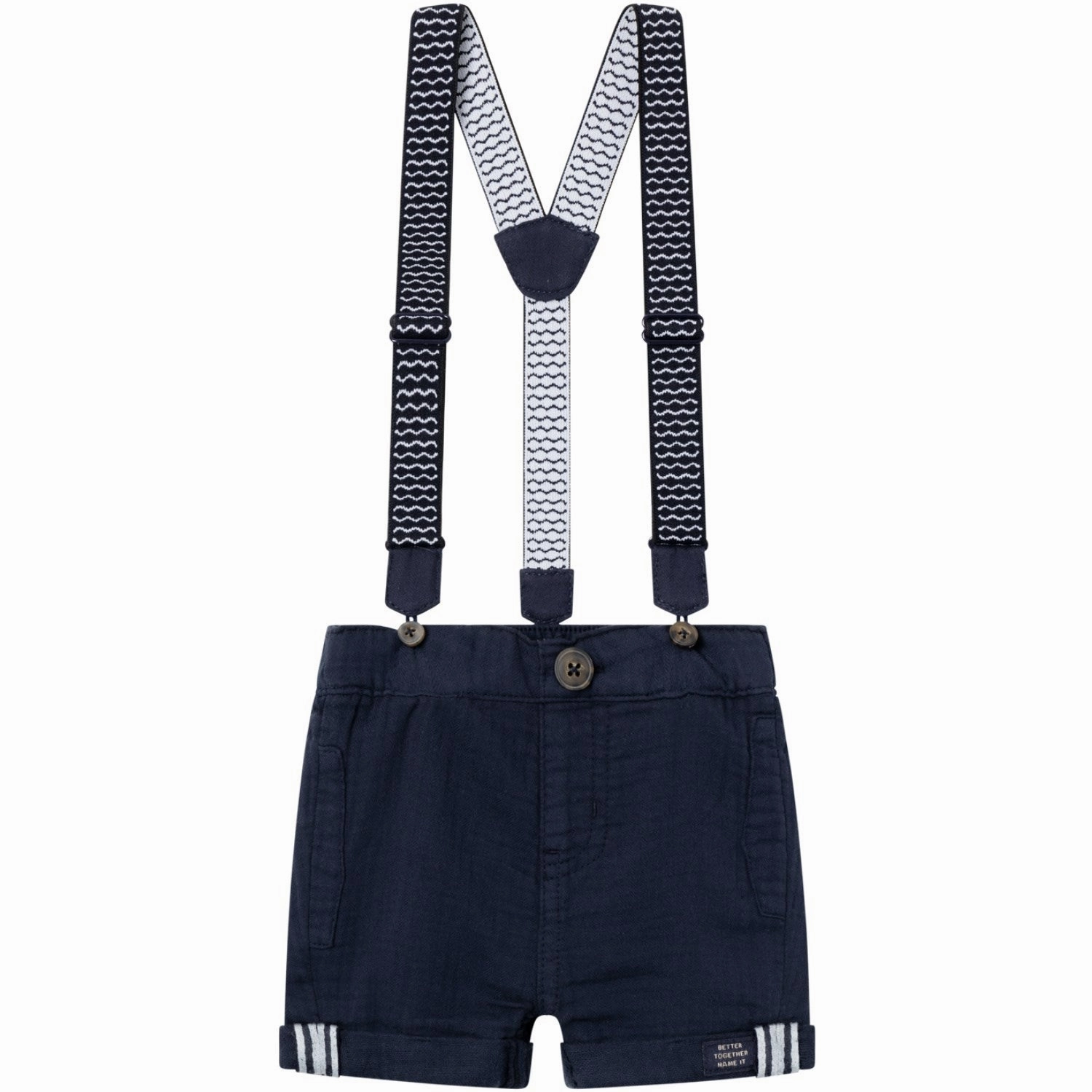Admired Name It Dark Sapphire Ben Baggy Twill Shorts Avant-garde