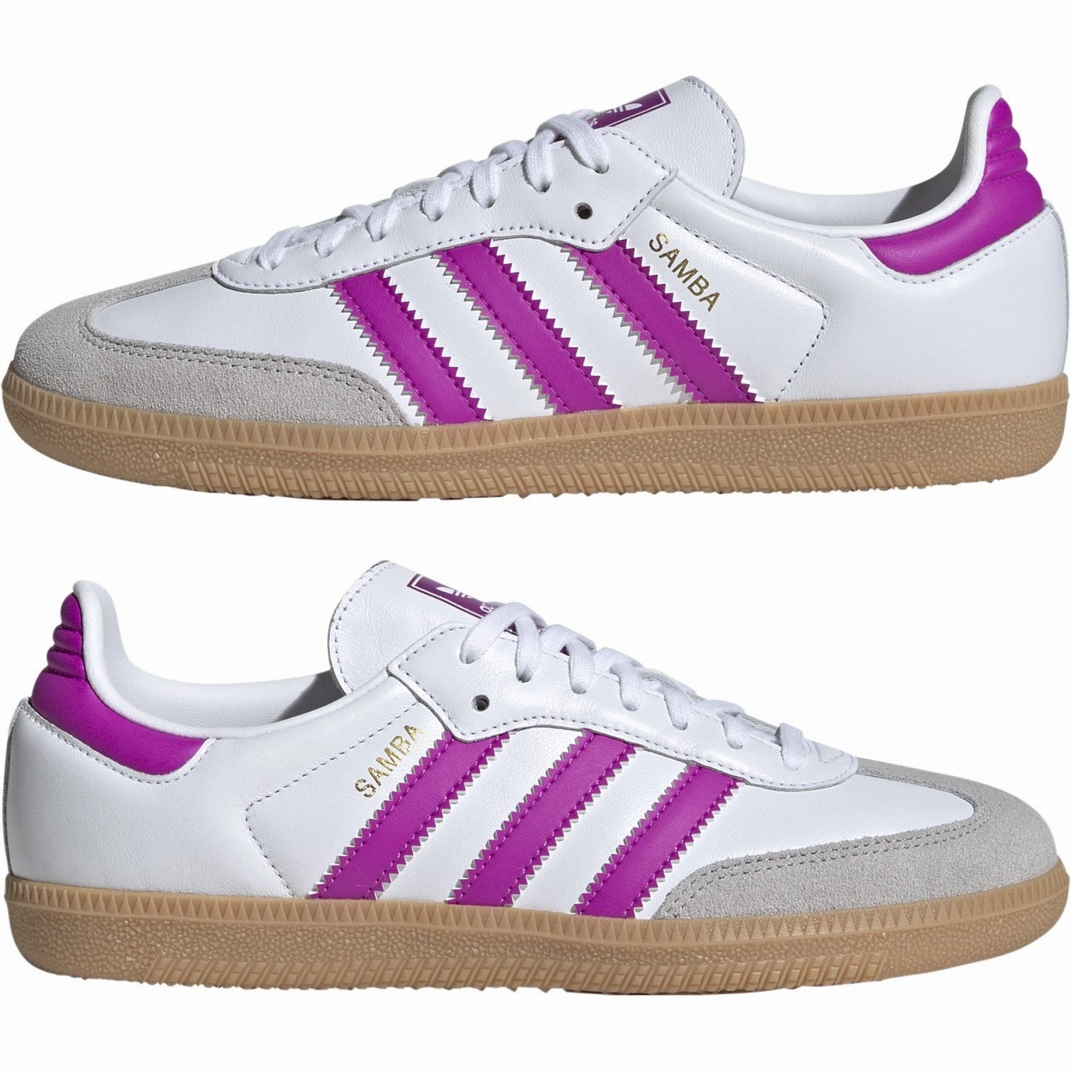 Indoor shoes adidas Originals Ftwwht/Purbur/Gum3 Samba Og J Sneakers