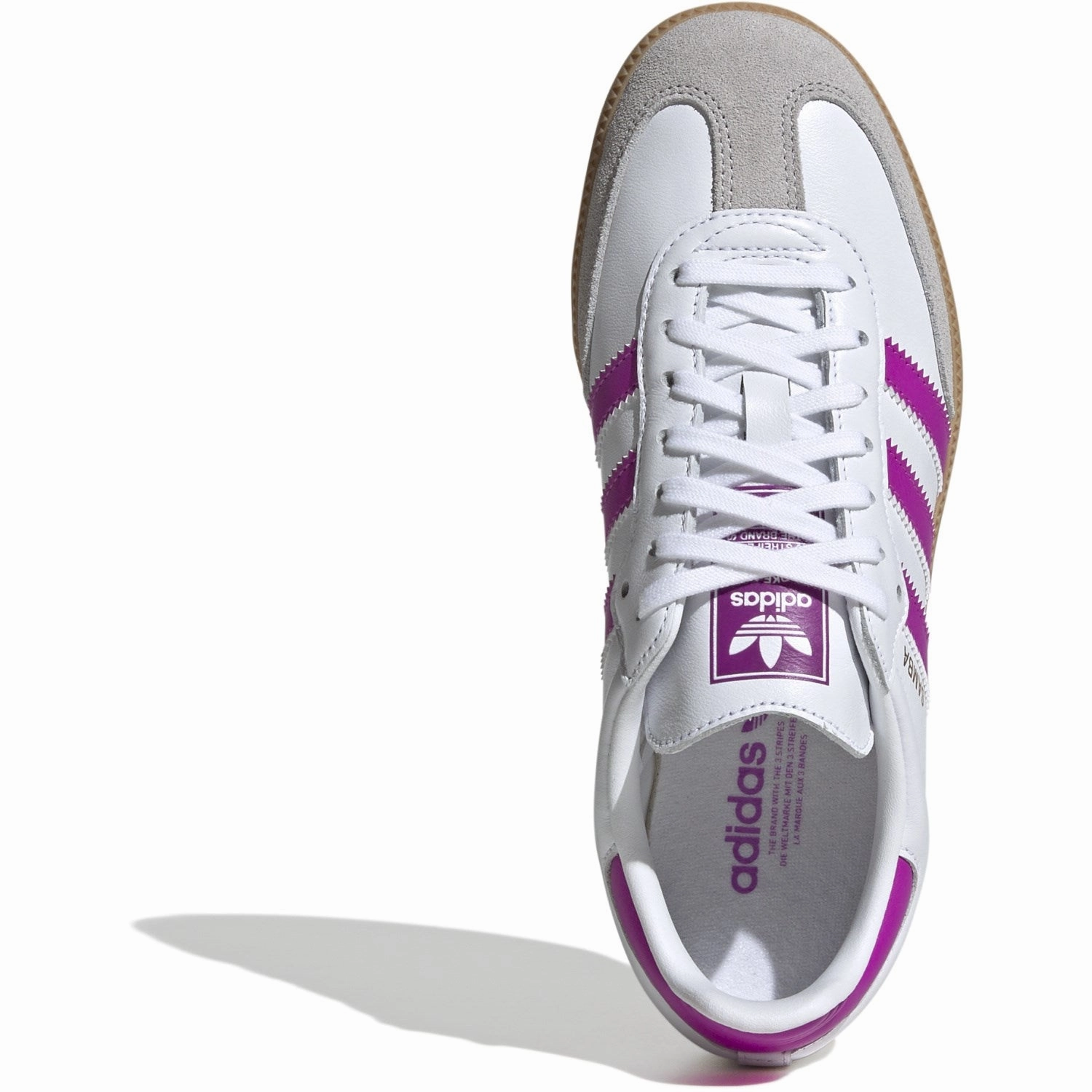 Indoor shoes adidas Originals Ftwwht/Purbur/Gum3 Samba Og J Sneakers