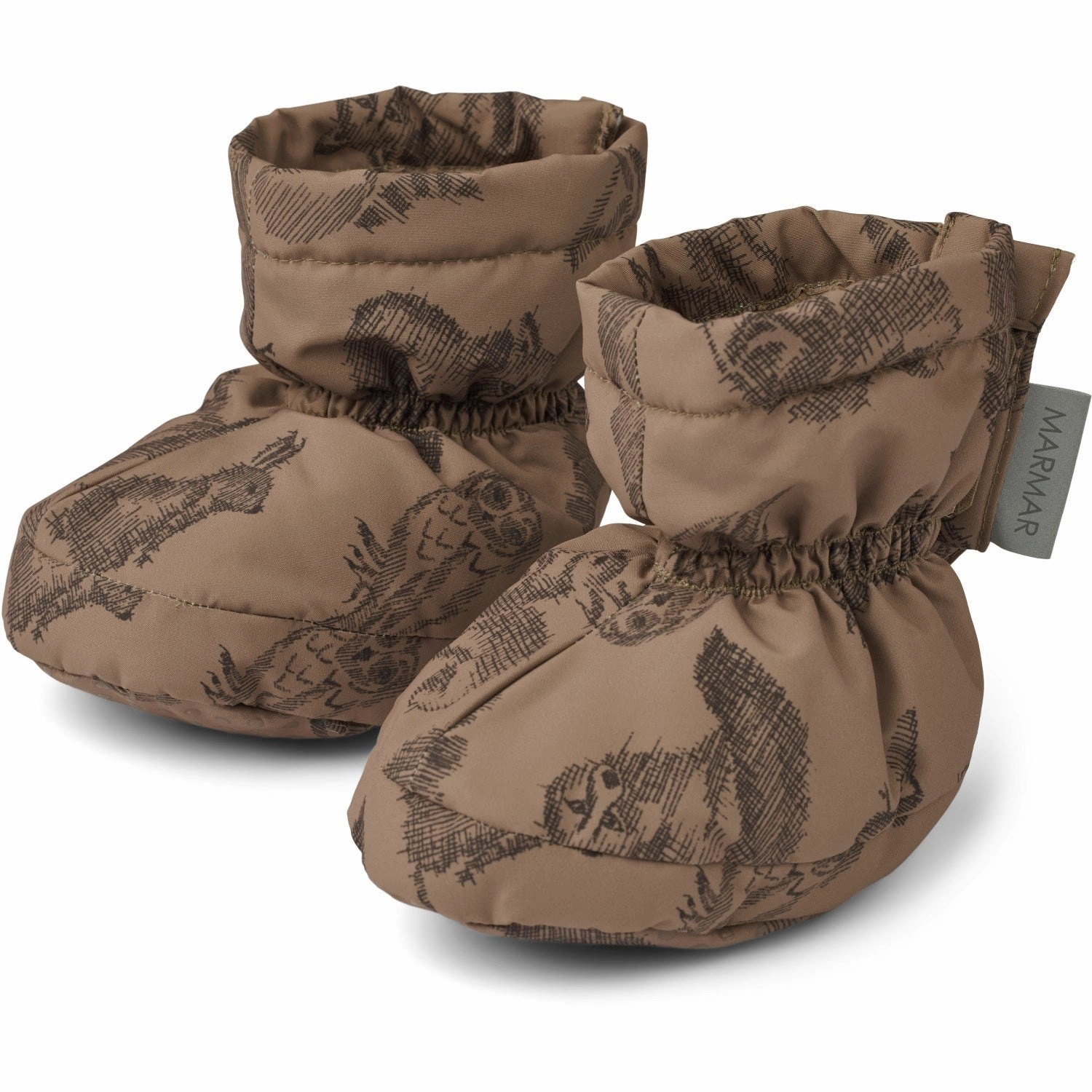 Indoor shoes MarMar Technical Outerwear Print Bear Avana Coating Booties Leather soles
