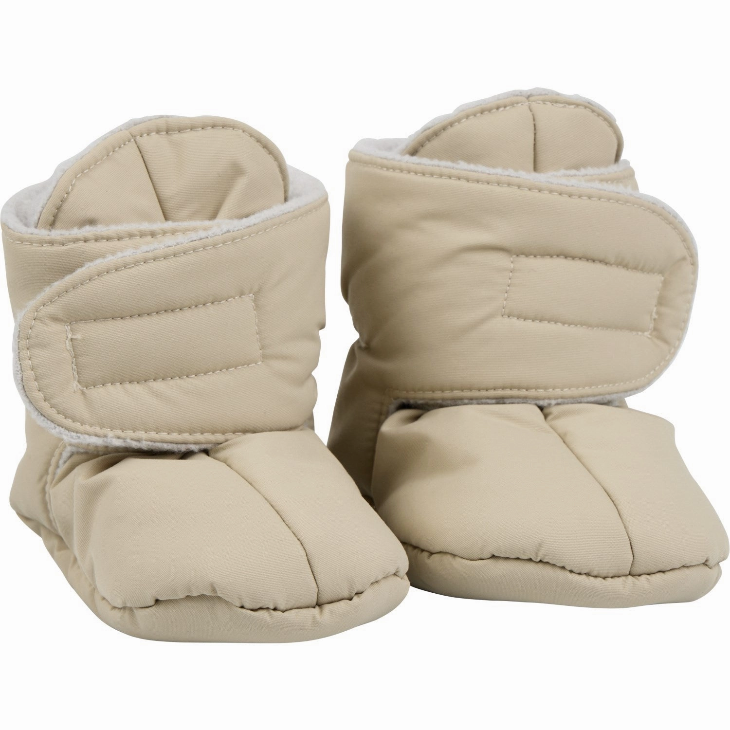 Indoor shoes Voksi Seashell Sand Baby Booties Seashell Sand Light Grey Lightweight shoes