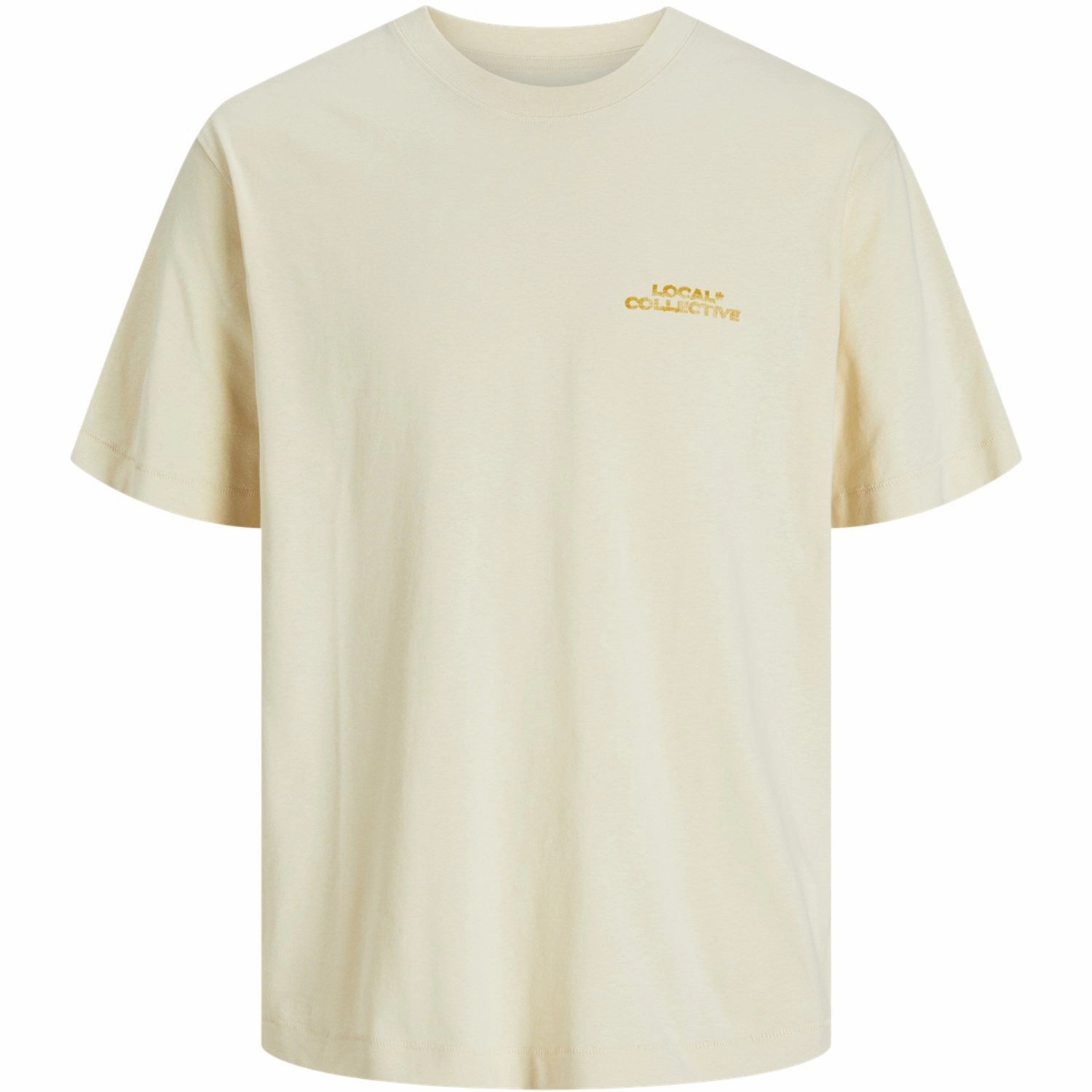 Jack & Jones Junior Antique White Retiro Back T-Shirt Crew Neck Retro International
