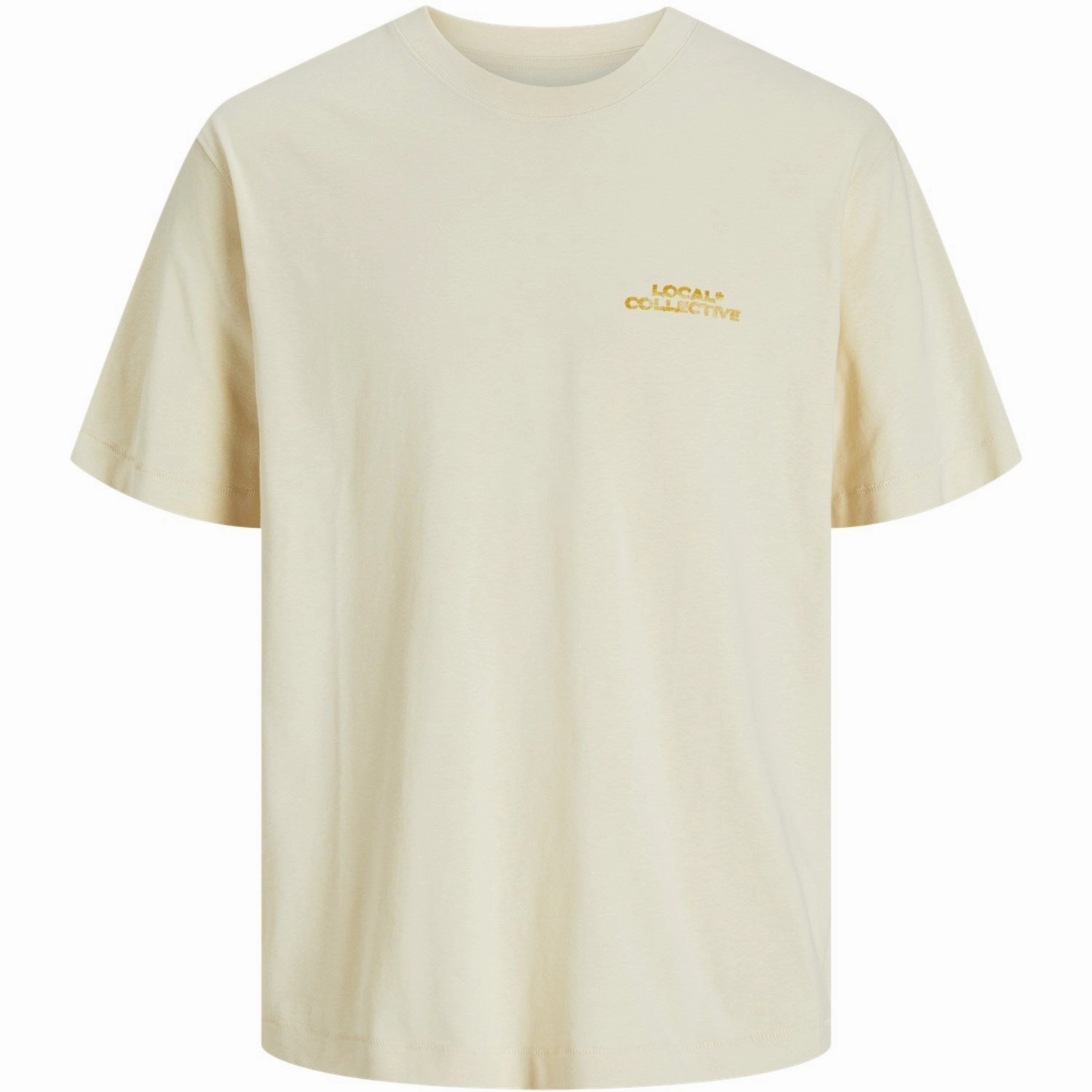 Jack & Jones Junior Antique White Retiro Back T-Shirt Crew Neck Valuable Premium Quality