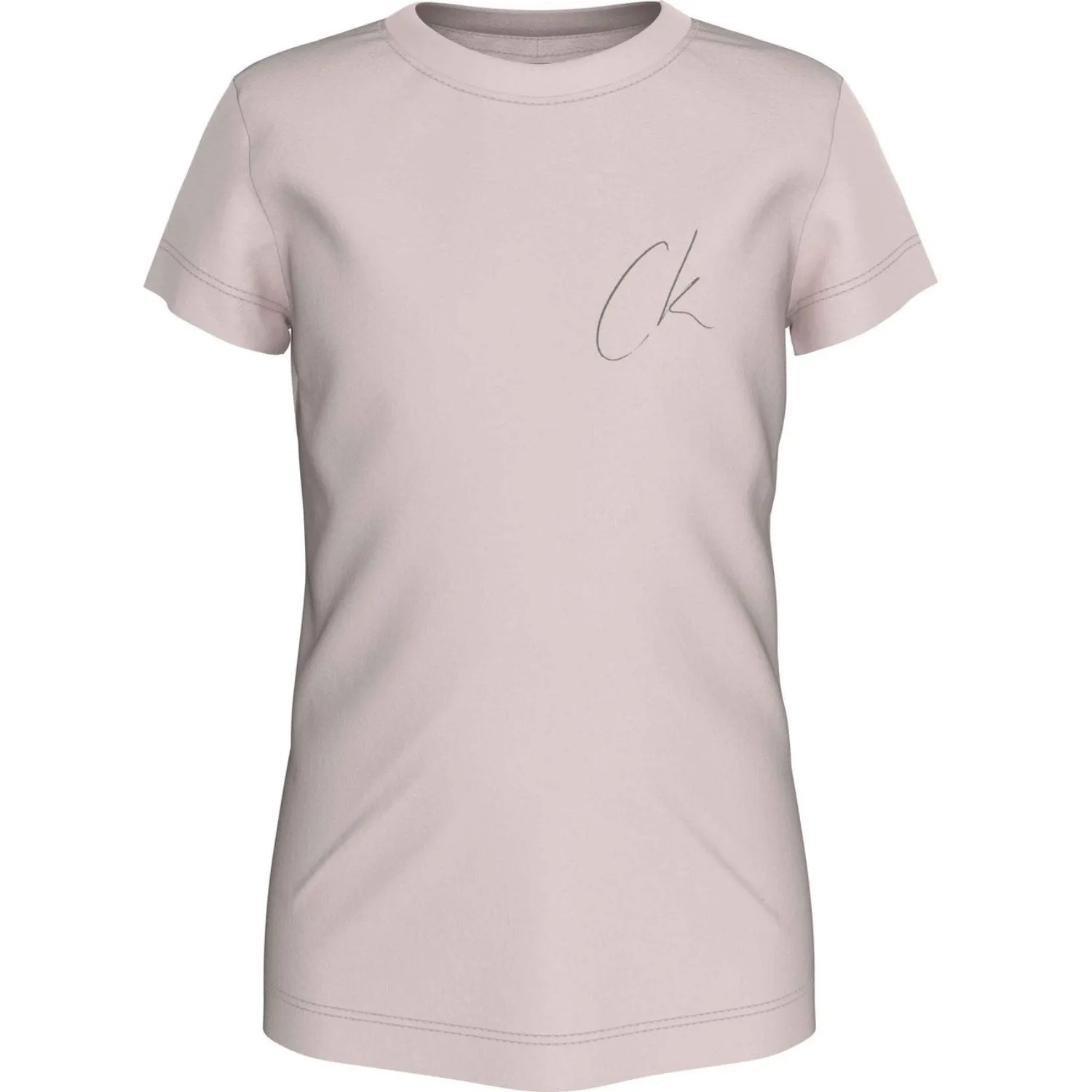 Desirable Calvin Klein Peach Whip Signage Slim Tee Ss Vintage