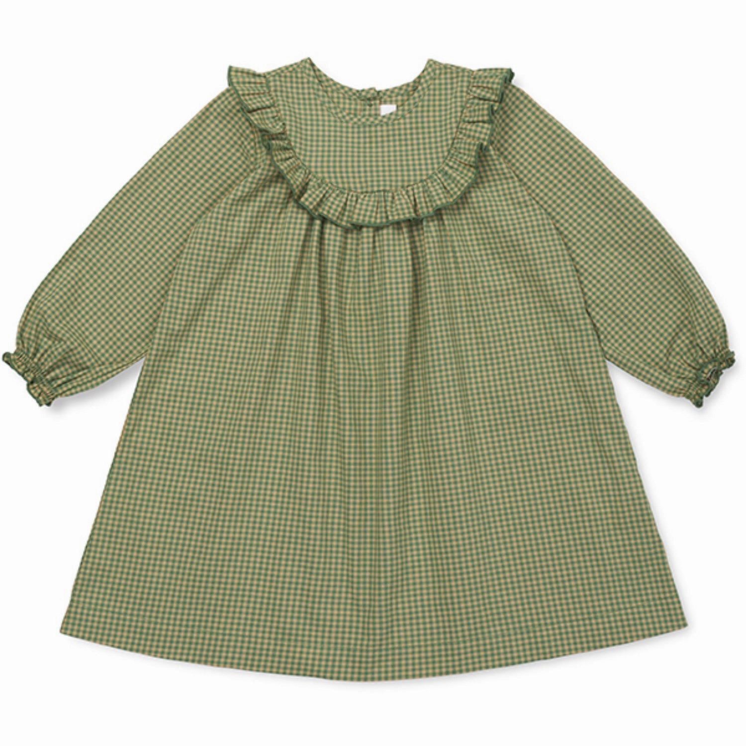 Inspiring Lalaby Green Check Noey Dress Baby Original