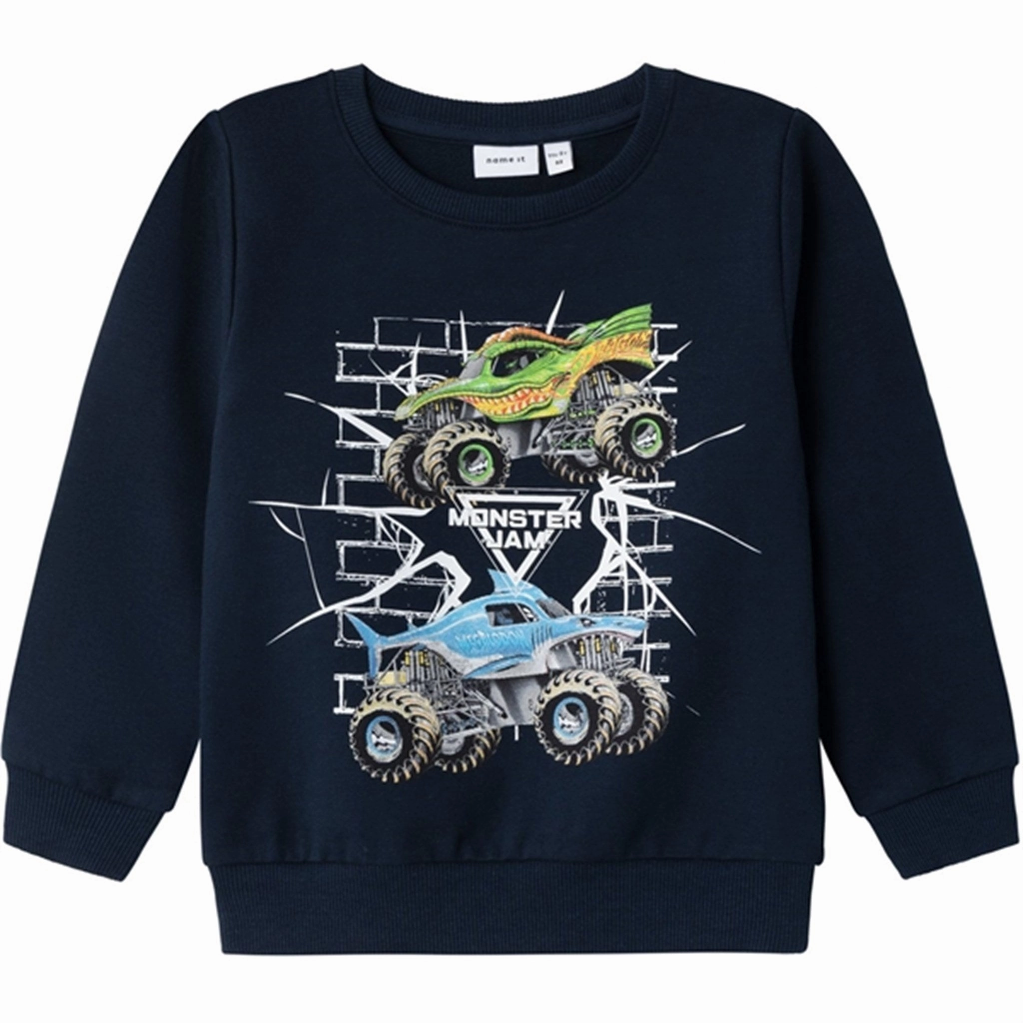 Stylish Name it Dark Sapphire Faustin Monster Jam Sweatshirt Legendary