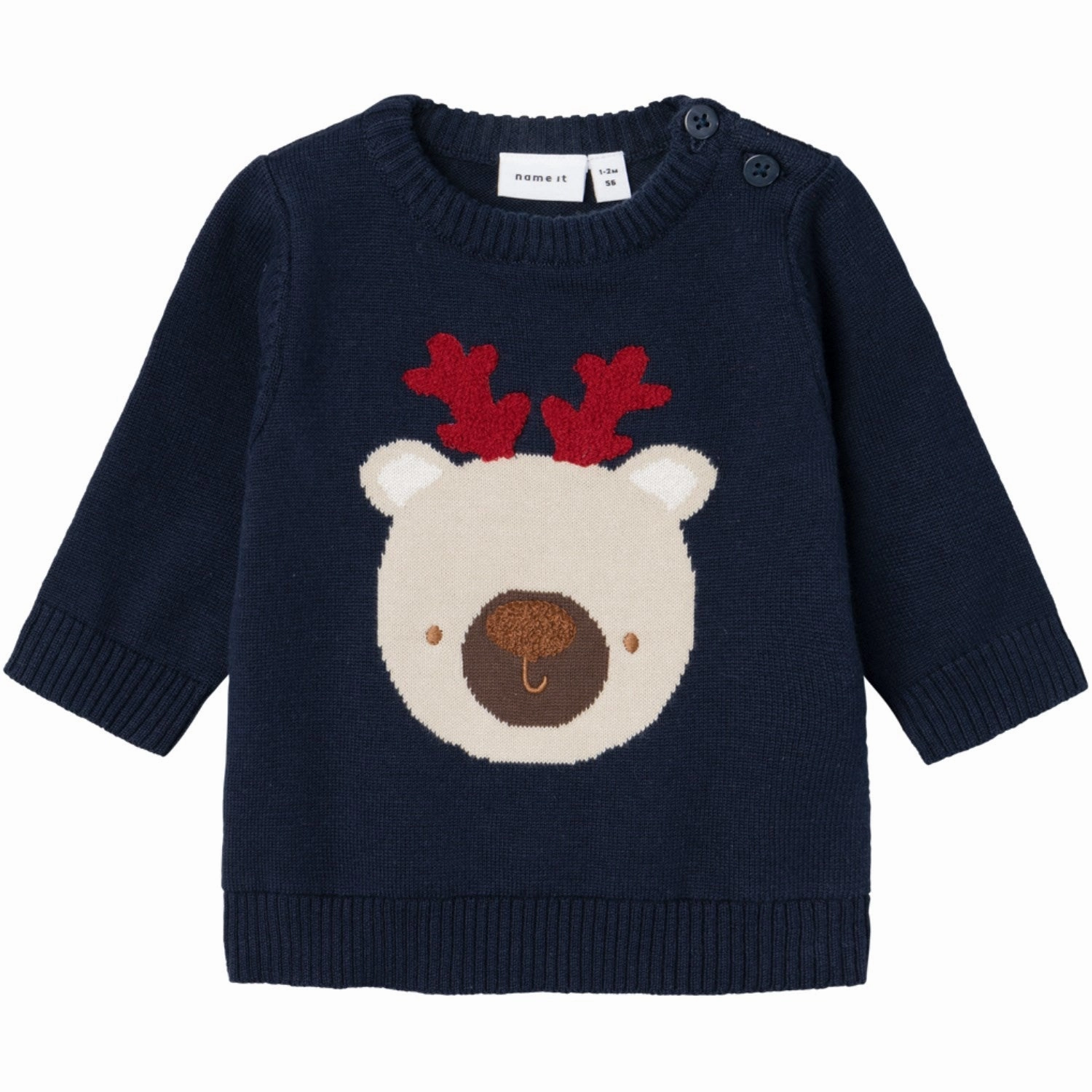International Name It Dark Sapphire Rujul Knit Blouse Aristocratic
