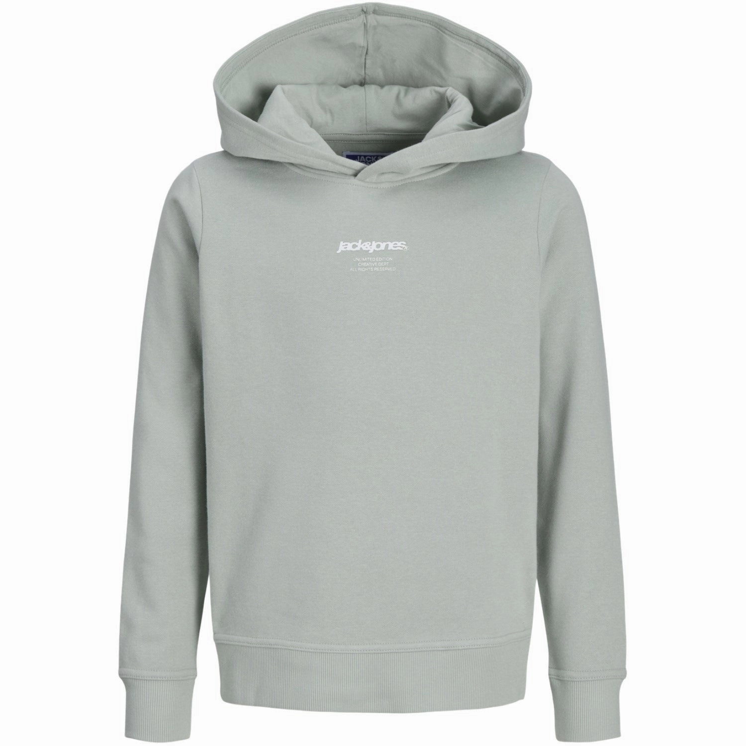 Jack & Jones Junior Aqua Gray Tarmac Camo Back Print Hoodie Charismatic Inspiring