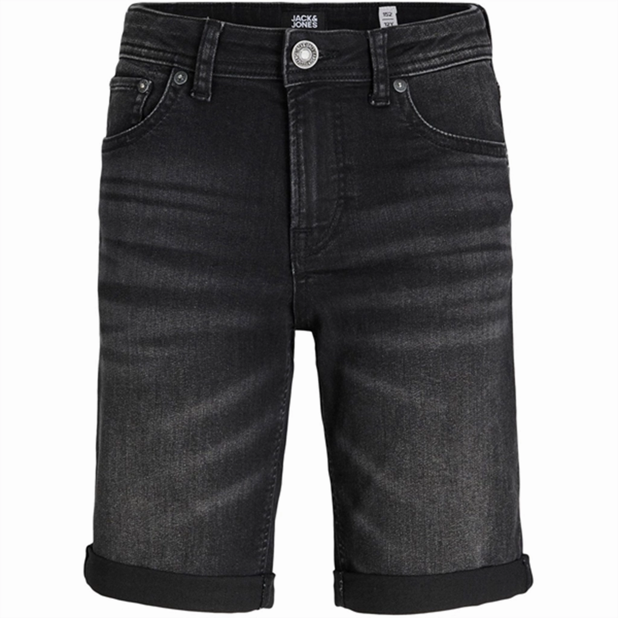 Jack & Jones Junior Black Denim Original Rick Shorts 2350 Cutting-edge Upscale