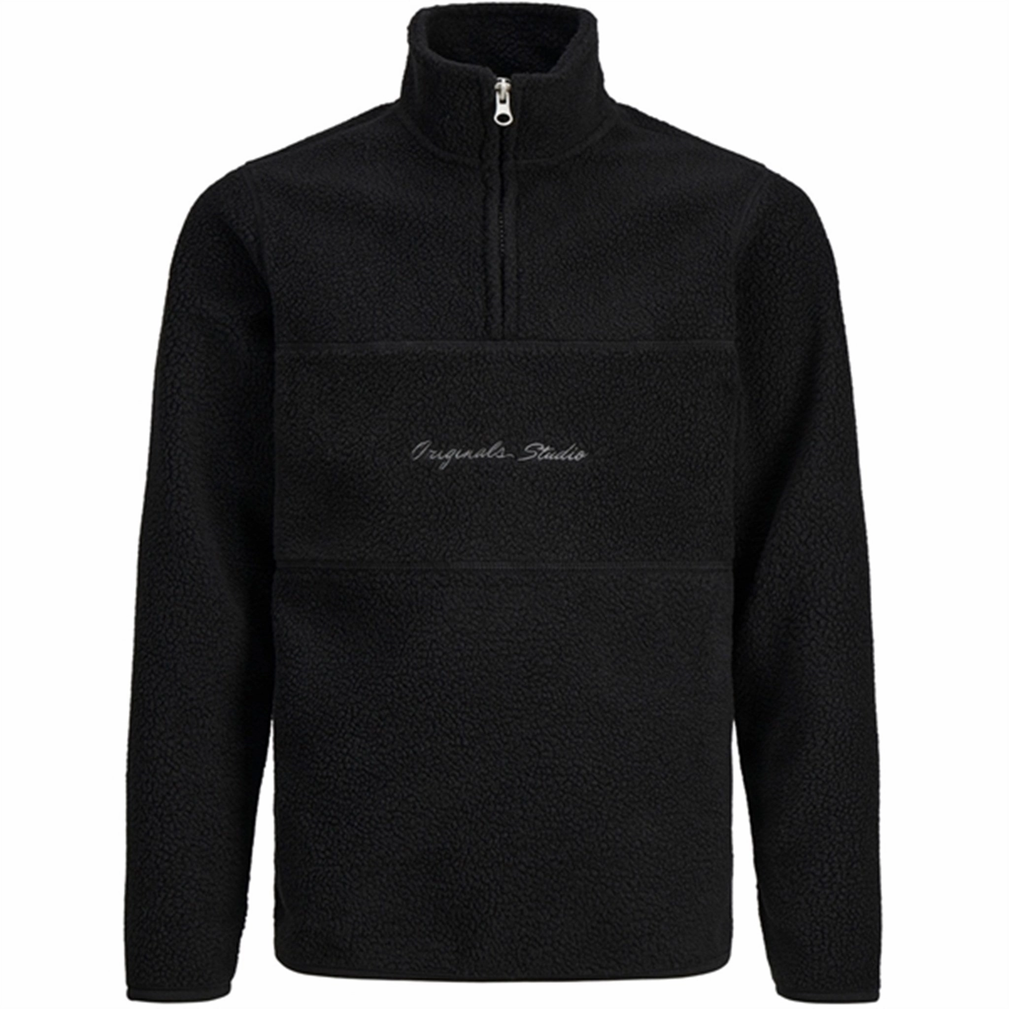 Jack & Jones Junior Black Hays Halfzip Fleece Jacket Timeless Fashion
