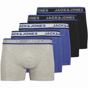Jack & Jones Junior Black Jacchristian Solid Trunks 5 Pack Jnr Expressive Admired