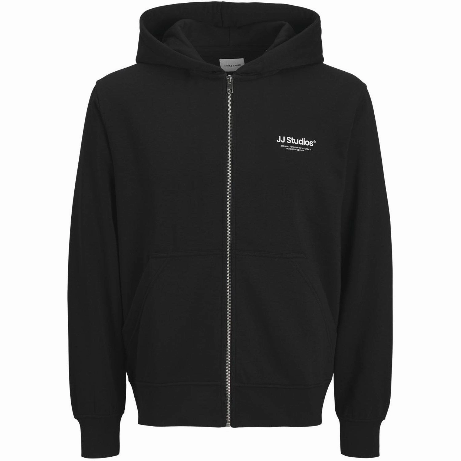 Original Jack & Jones Junior Black Jjesoho Sweat Zip Hood Noos Jnr Coveted