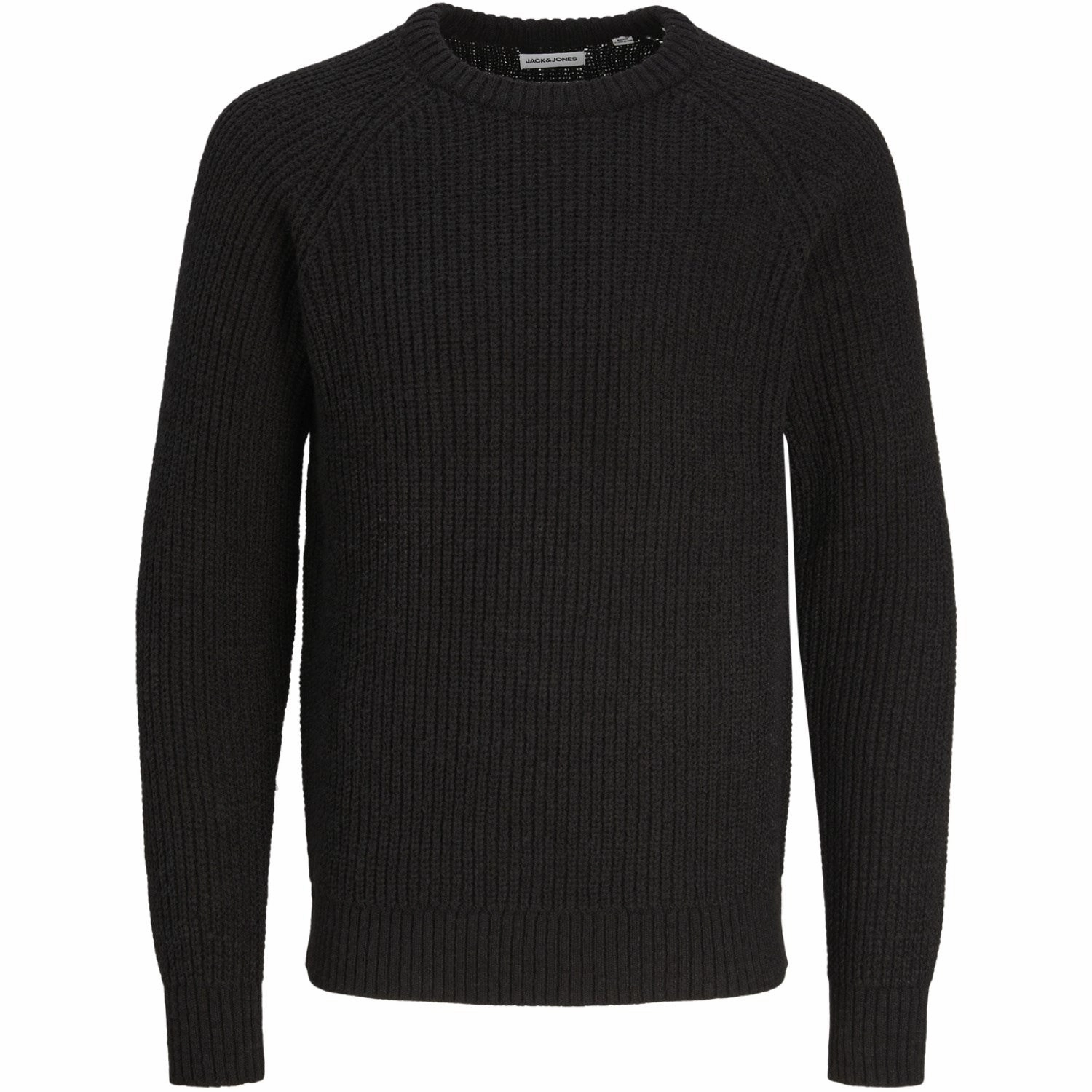 Jack & Jones Junior Black Jones Knit Crew Neck Blouse Futuristic Regal