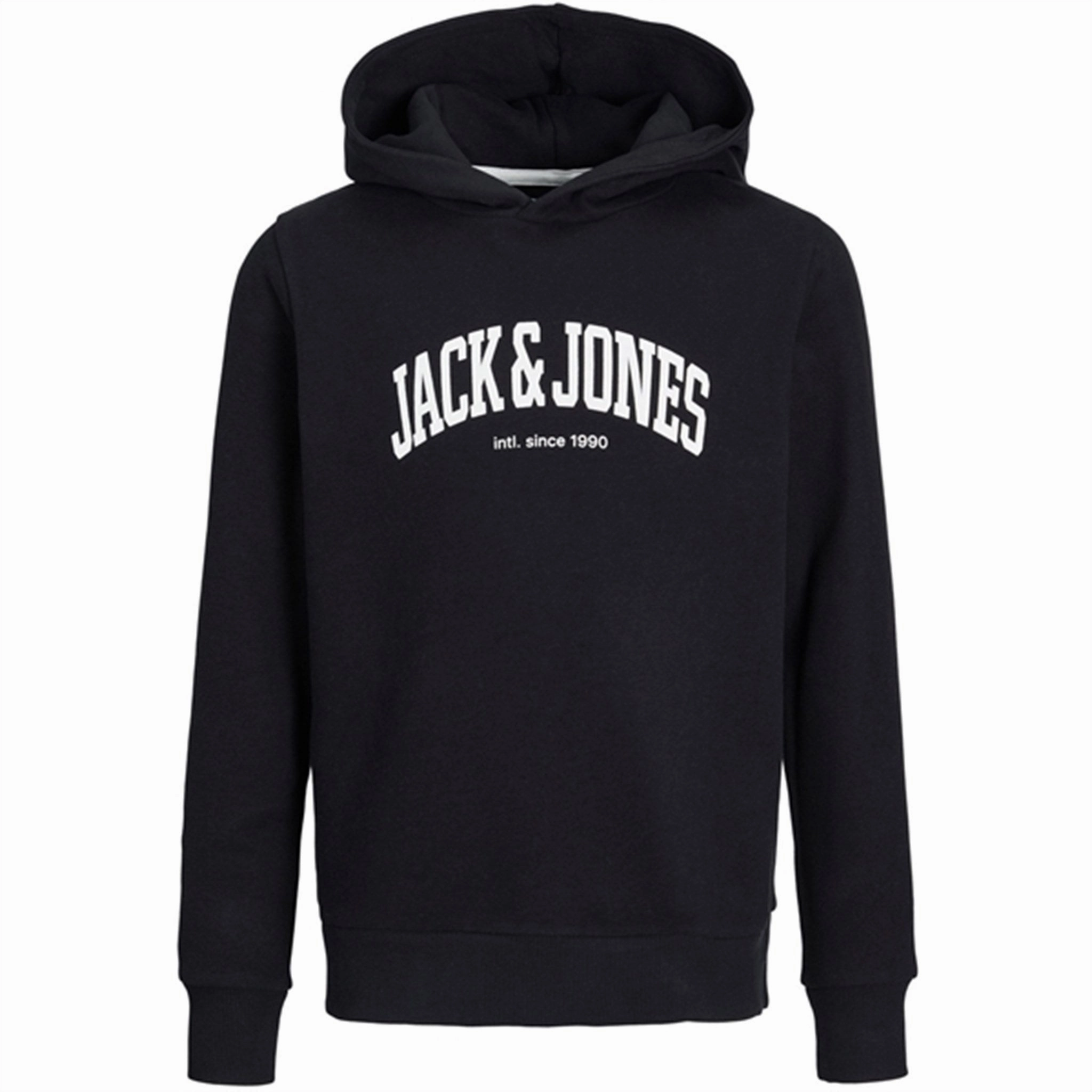 Jack & Jones Junior Black Josh Sweat Hoodie Visionary Timeless