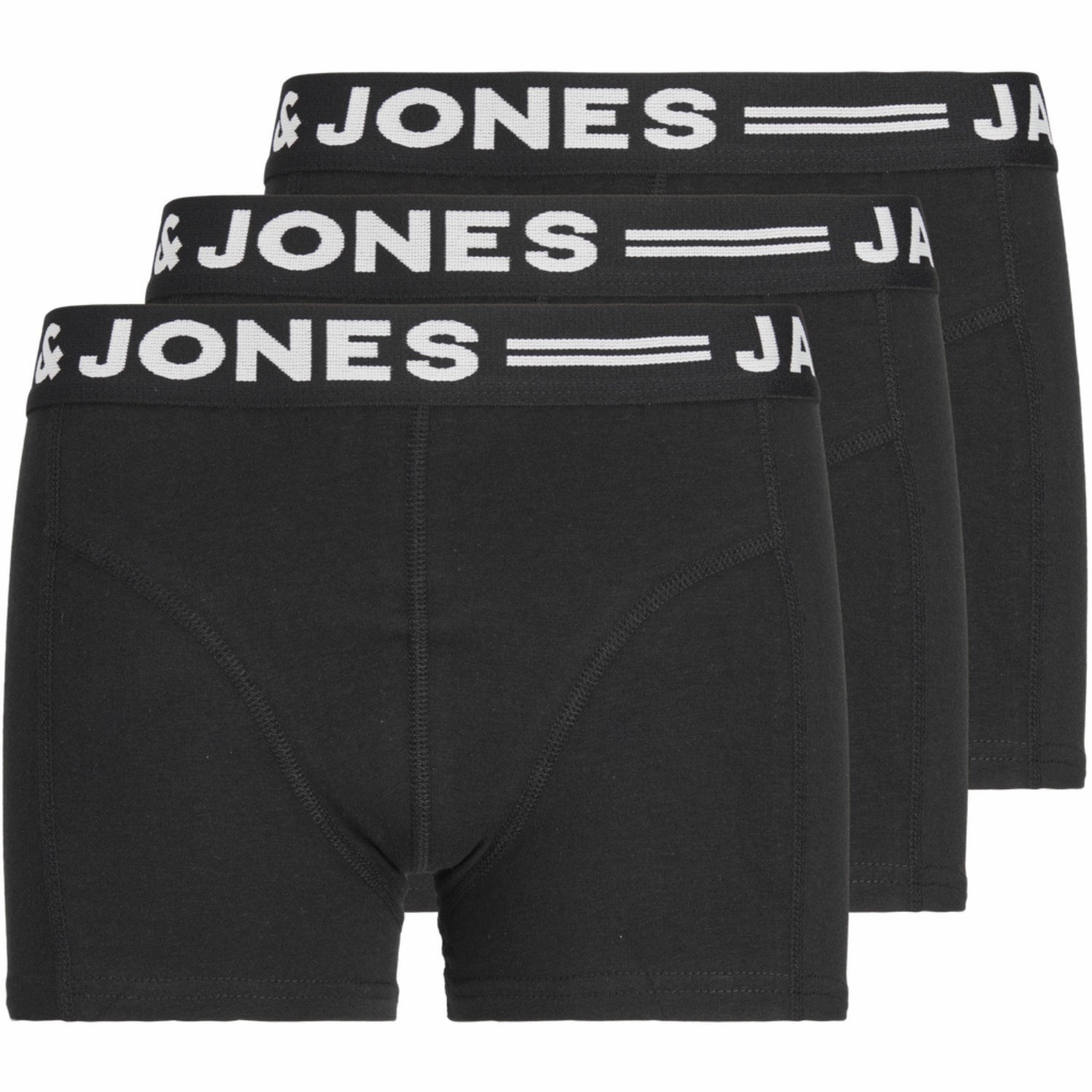 Design Jack & Jones Junior Black Sense Boxershort 3-pack Noos Treasure