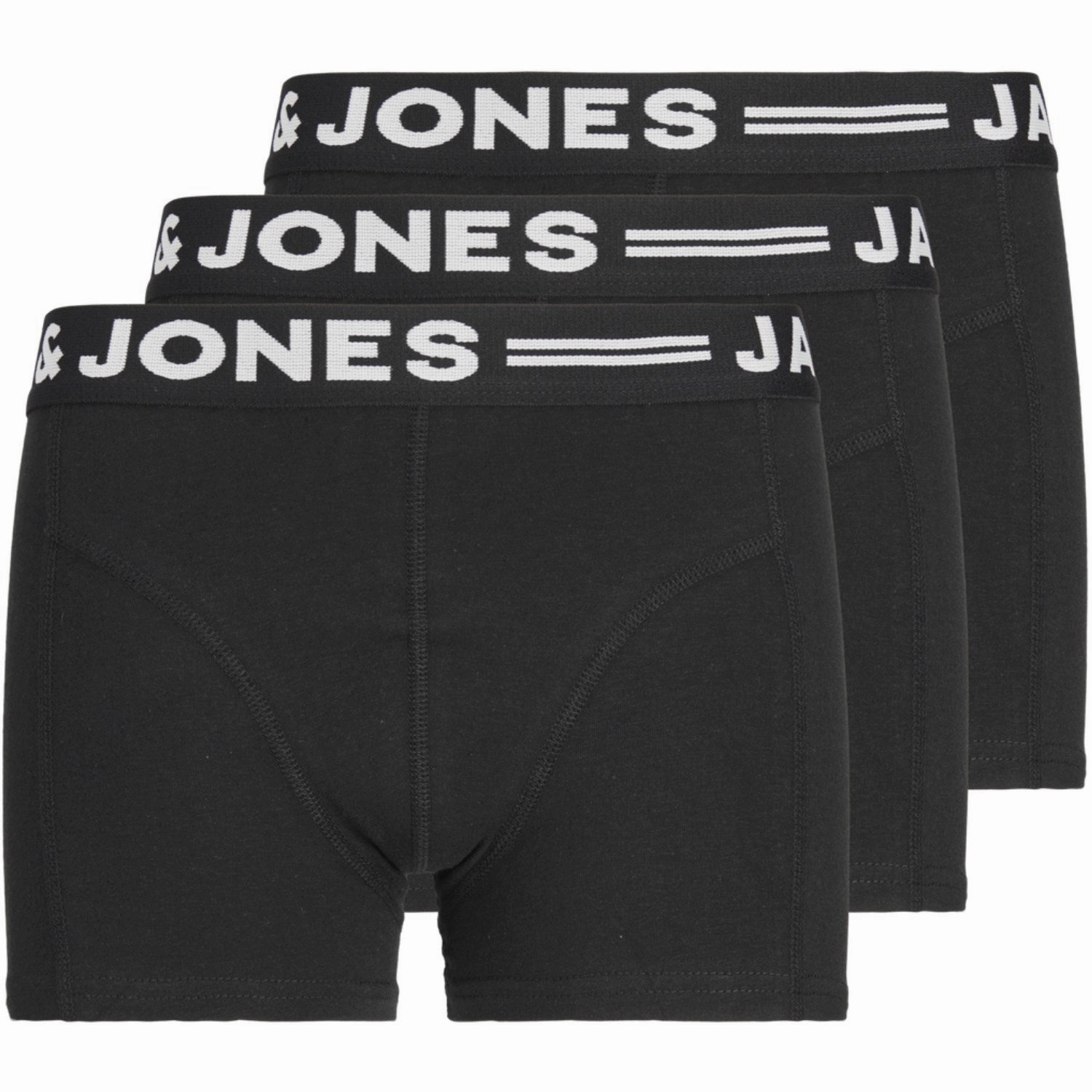 Jack & Jones Junior Black Sense Boxershort 3-pack Noos Original Upscale