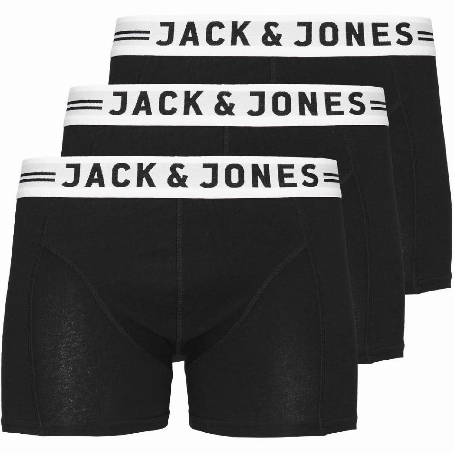 Avant-garde Jack & Jones Junior Black Sense Trunks 3-Pack Noos Grandiose