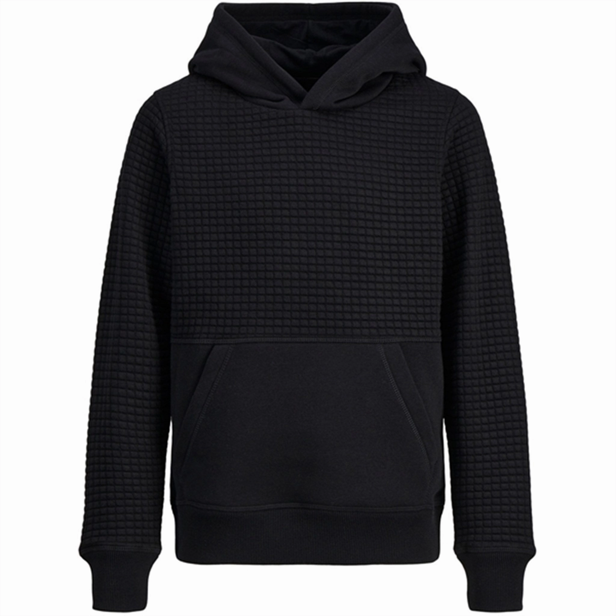 Modern Jack & Jones Junior Black Structure Sweat Hoodie Eco-friendly