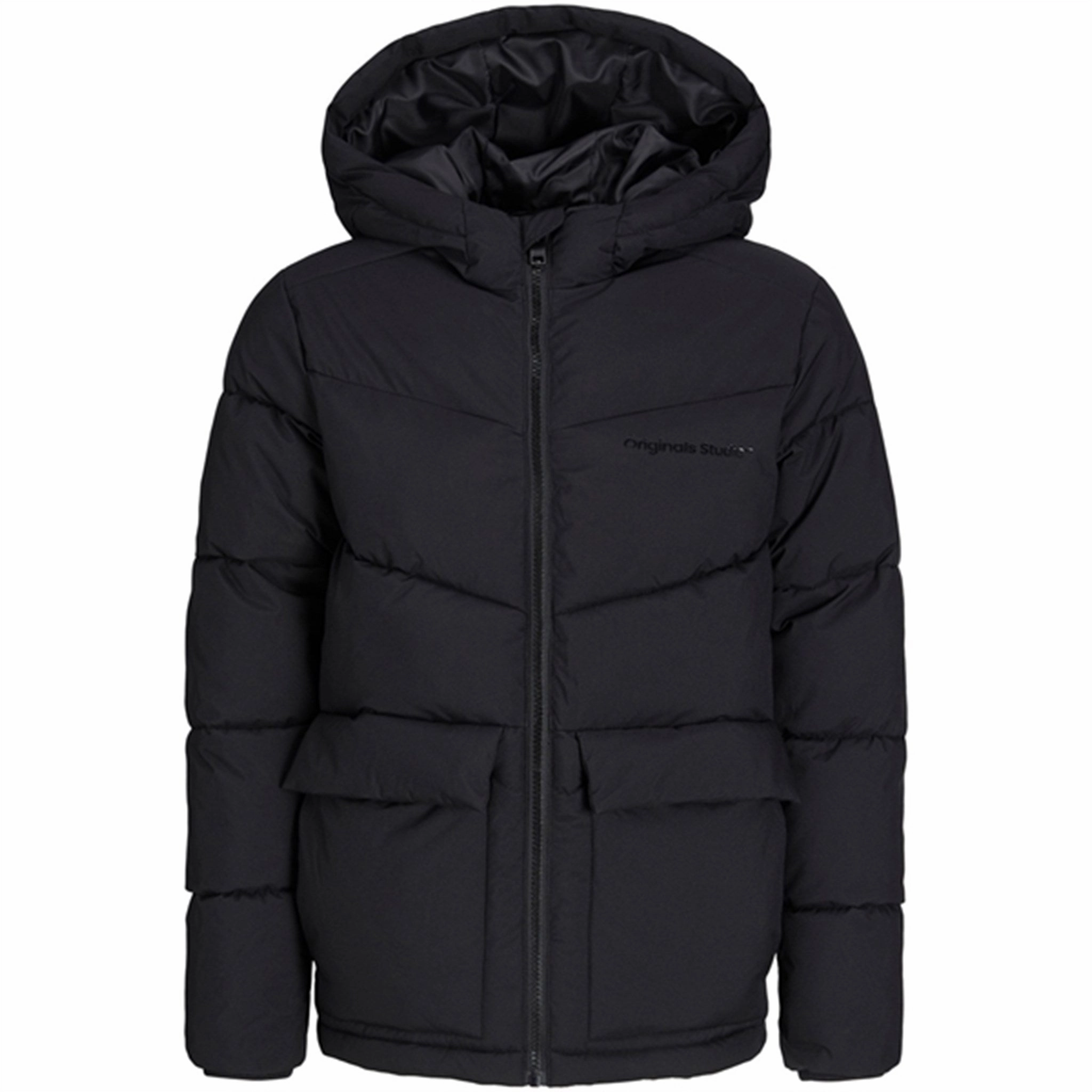 Jack & Jones Junior Black Vesterbro Puffer Jacket Avant-garde Legendary