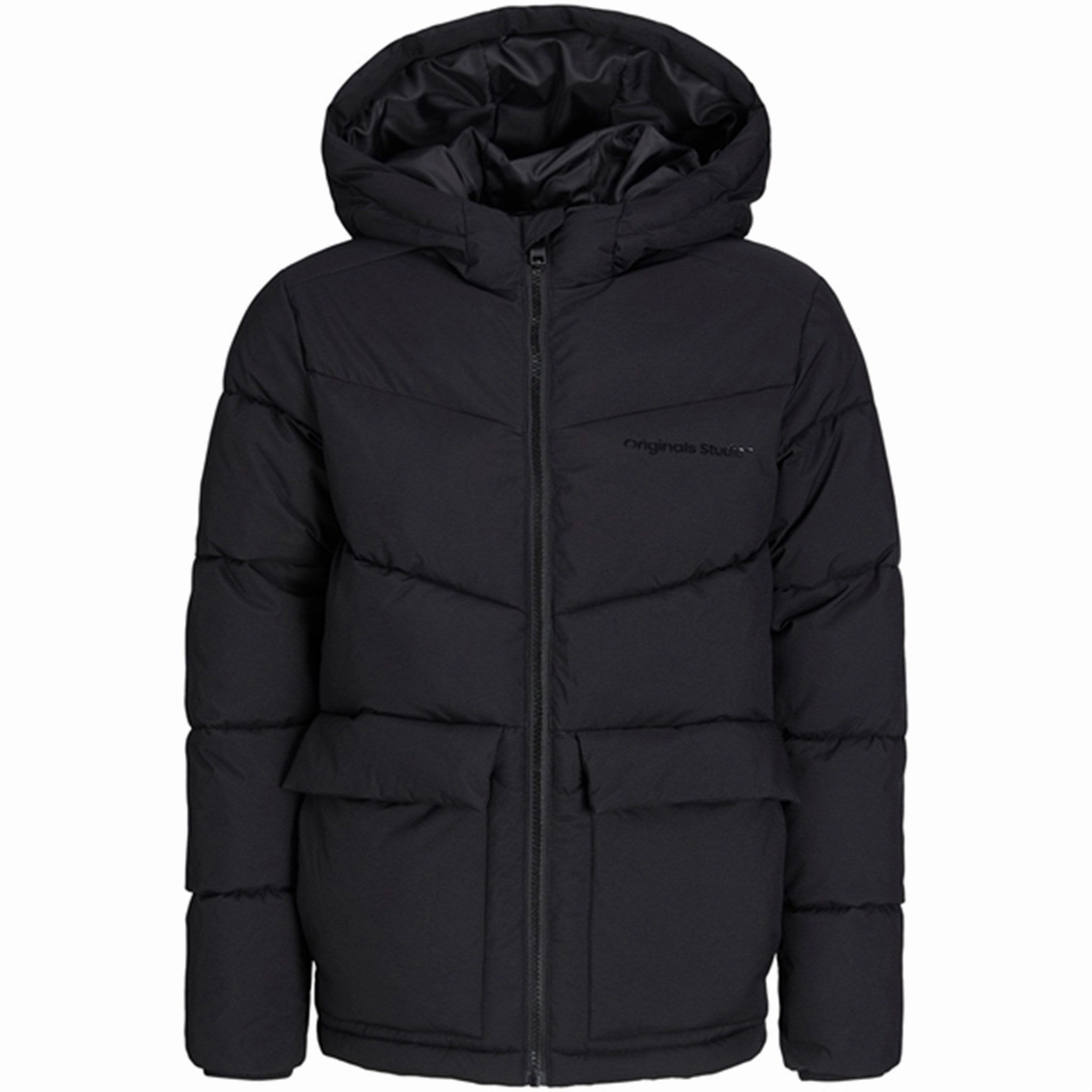 Jack & Jones Junior Black Vesterbro Puffer Jacket Perfection Supremacy