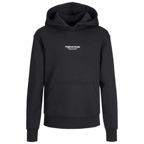 Jack & Jones Junior Black Vesterbro Sweat Hoodie Noos Elite Chic