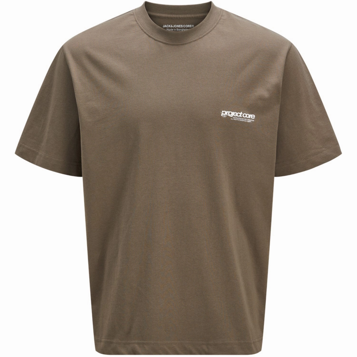Jack & Jones Junior Chocolate Chip Union Back Print T-Shirt Crew Neck Exquisite Perfection