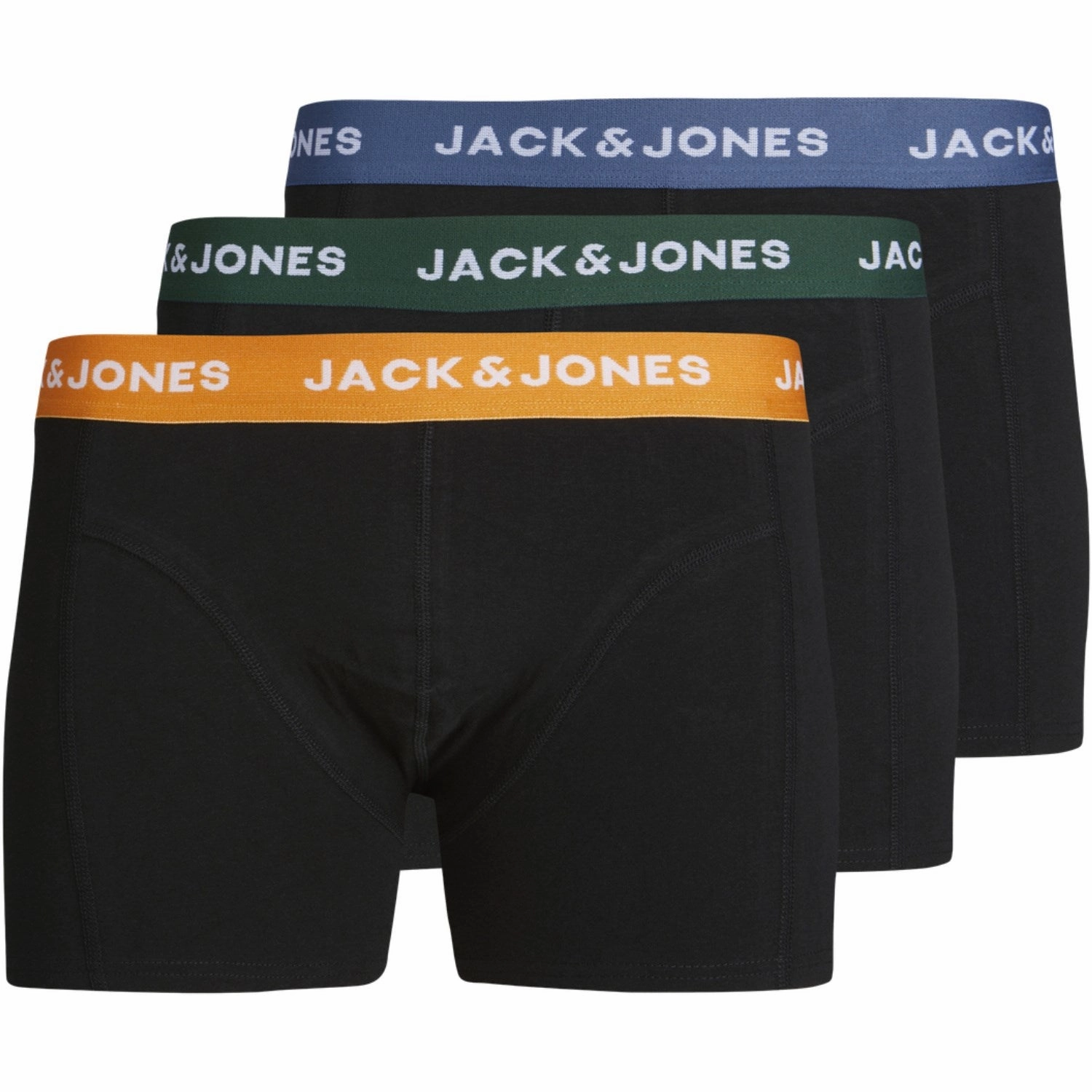Jack & Jones Junior Dark Green Jacgab Trunks 3 Pack Jnr Noos Rare Masterpiece