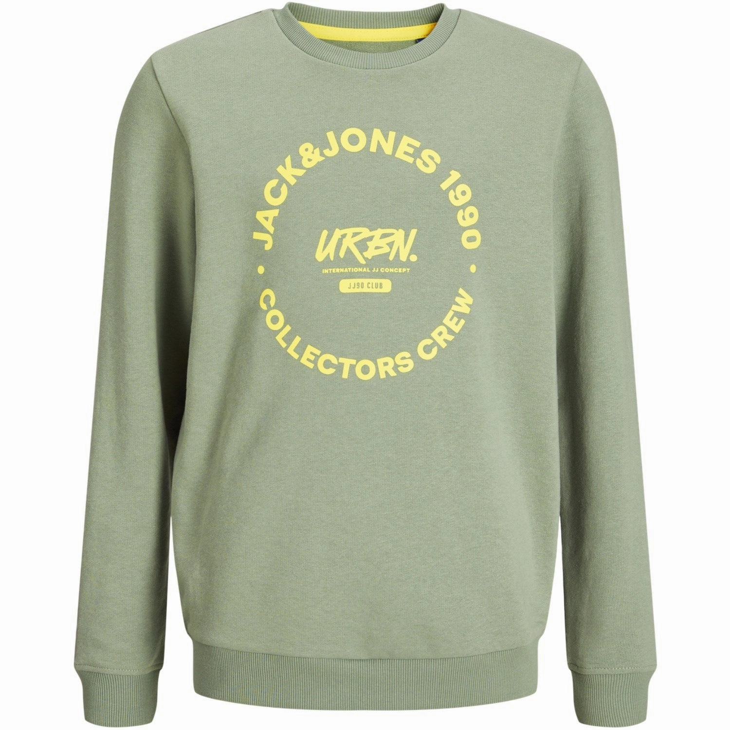 Jack & Jones Junior Iceberg Green Simon Sweatshirt Crew Neck Premium Refined