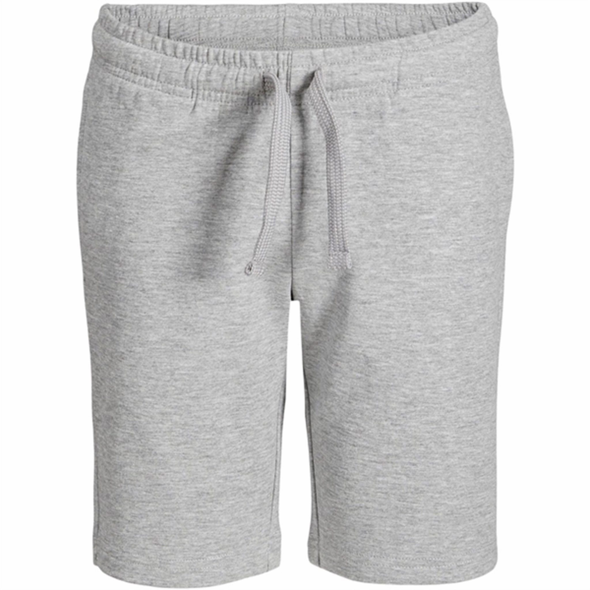 Luxury Jack & Jones Junior Light Grey Melange Basic Sweat Shorts Celebrated