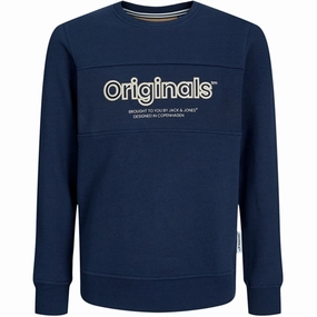 Jack & Jones Junior Navy Blazer Lakewood Sweatshirt Authentic Regal
