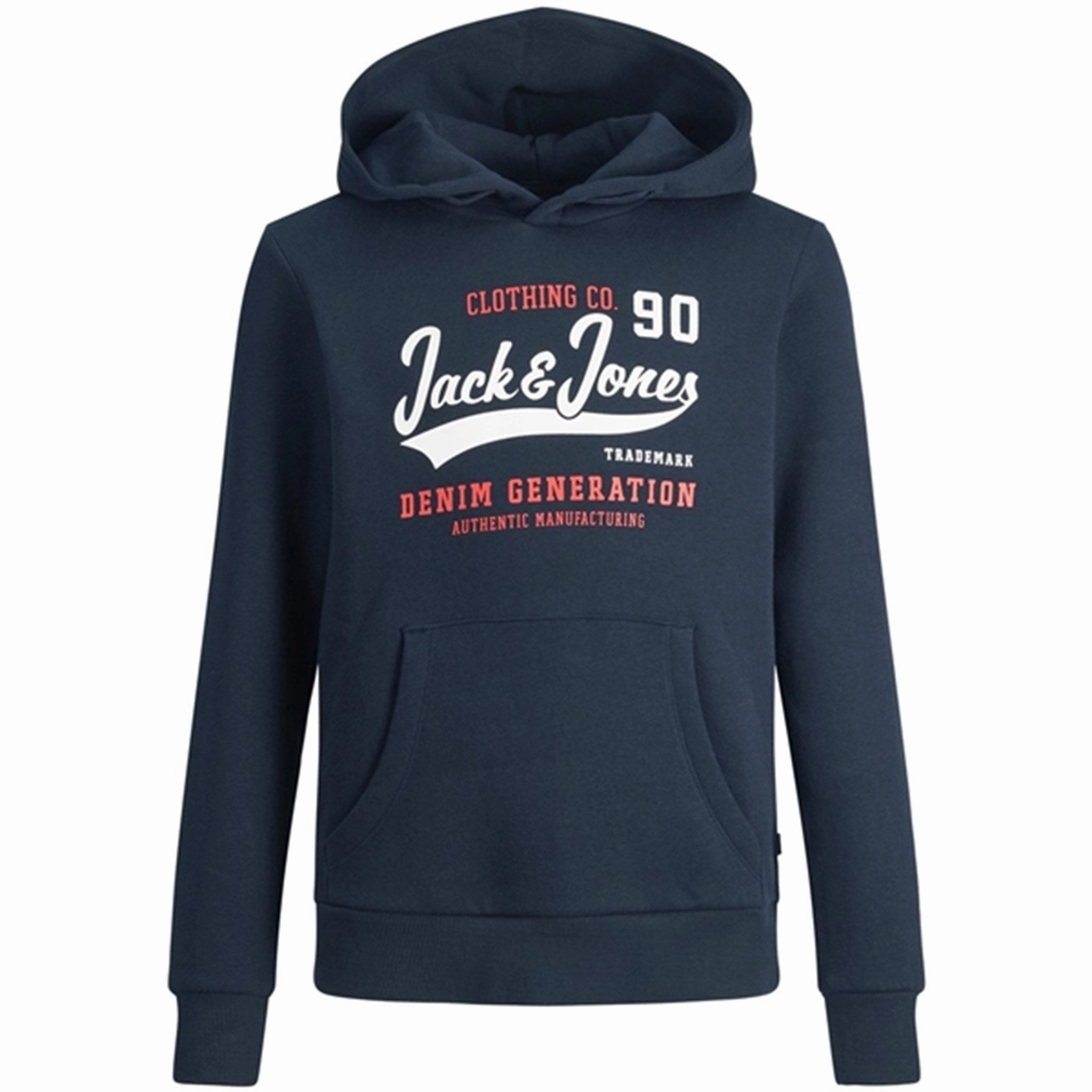 Jack & Jones Junior Navy Blazer Logo Sweat Hoodie Noos Sought-after Cutting-edge