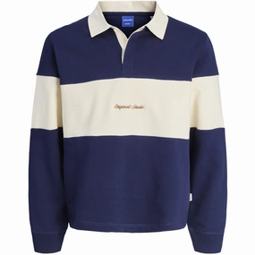 Jack & Jones Junior Ocean Cavern Jornorrebro Blocking Sweat Polo Jnr Quality Sumptuous