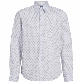 Jack & Jones Junior White Axel Print Shirt Luxury Lavish