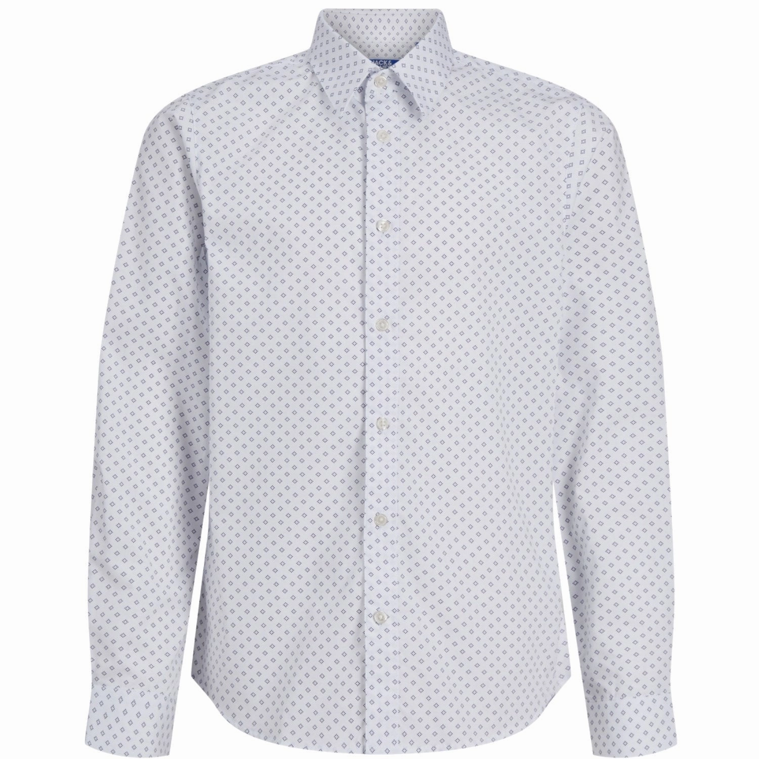 Jack & Jones Junior White Axel Print Shirt Classic Rare
