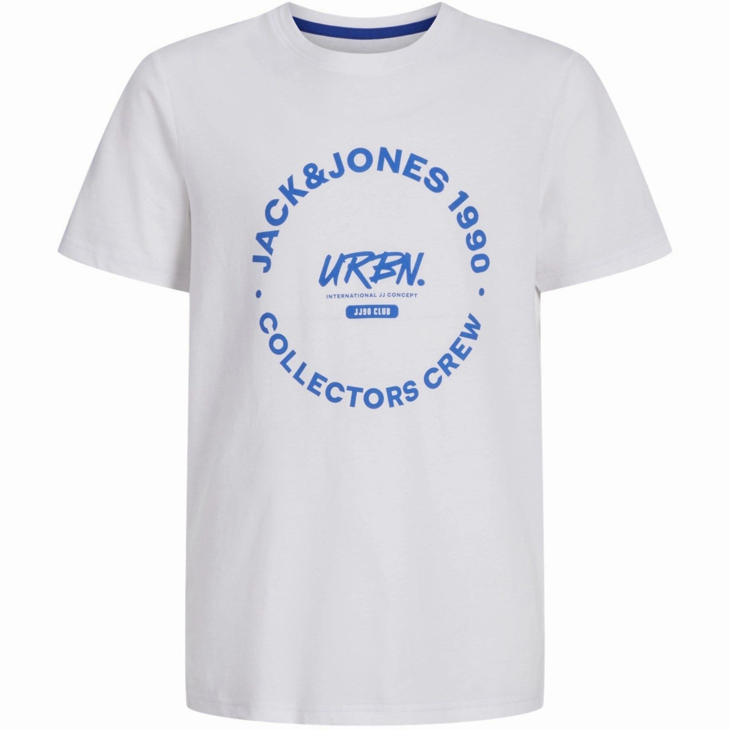 Jack & Jones Junior White Simon T-Shirt Crew Neck Exceptional Style