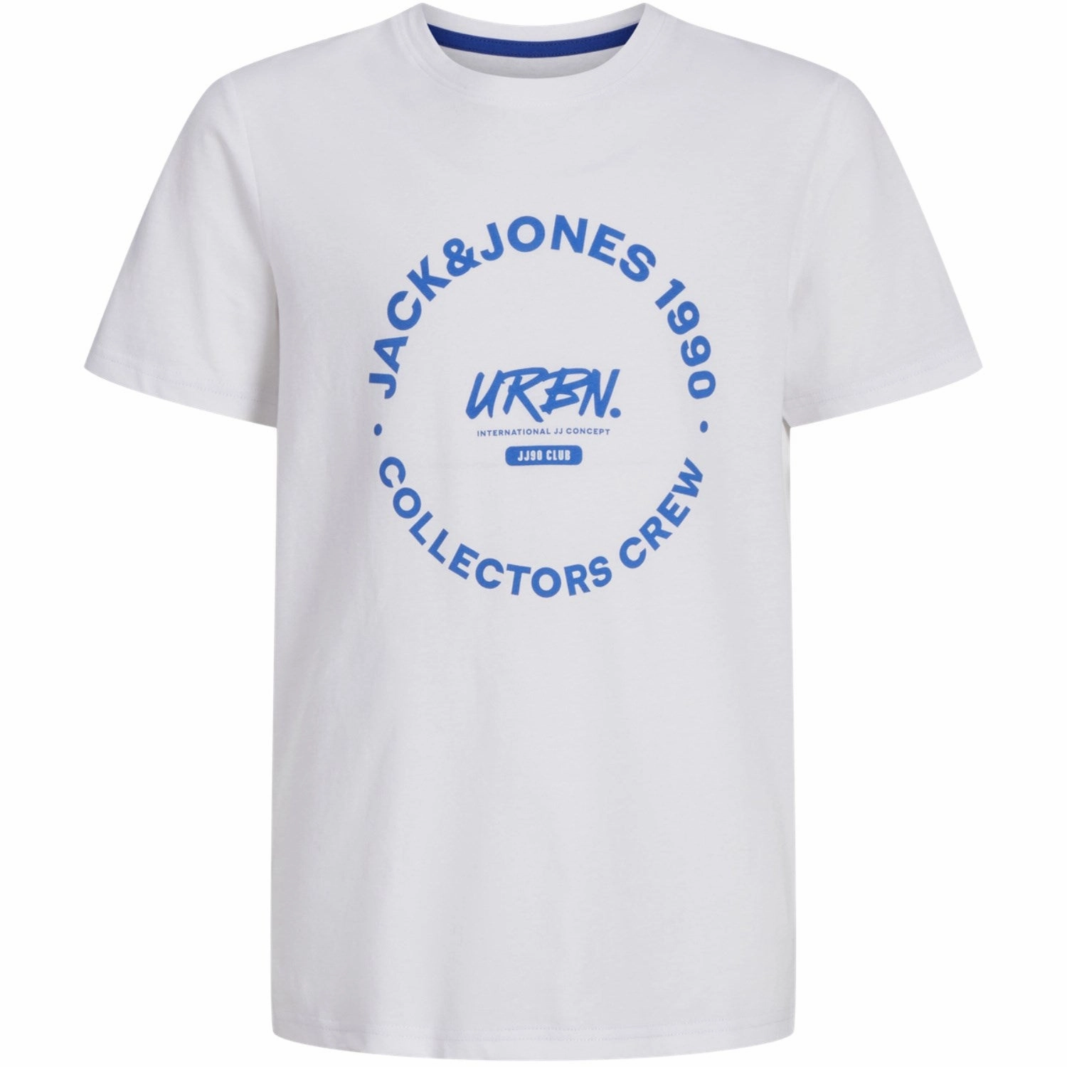 Jack & Jones Junior White Simon T-Shirt Crew Neck High-end Desirable