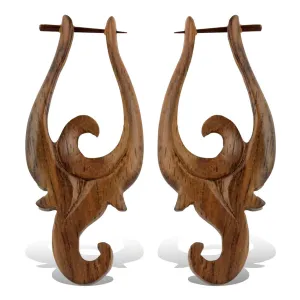 Jaqueline Earrings - Wood