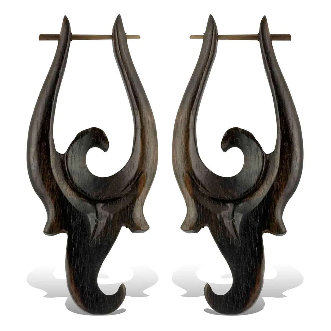 Jaqueline Earrings - Wood