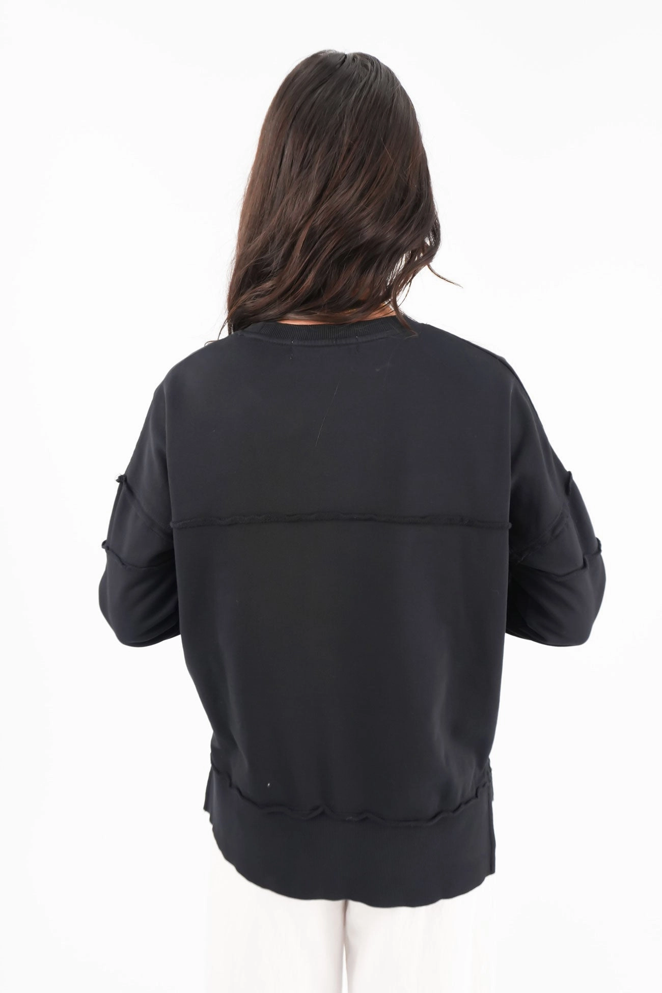 Jayne Throw On Fleece Black sale fashion