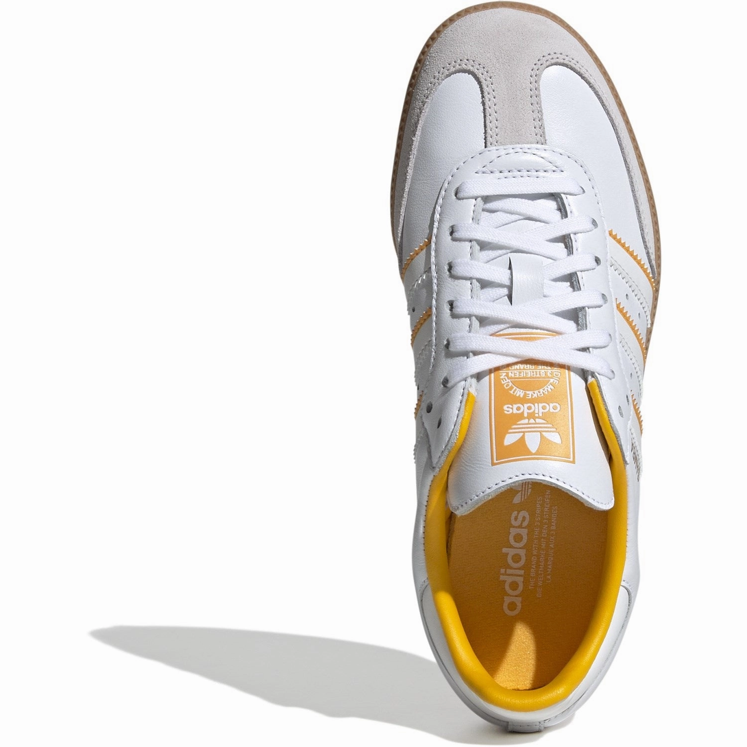 Jazz shoes adidas Originals Cloud White/Crystal White/Crew Yellow Samba Og J Sneakers