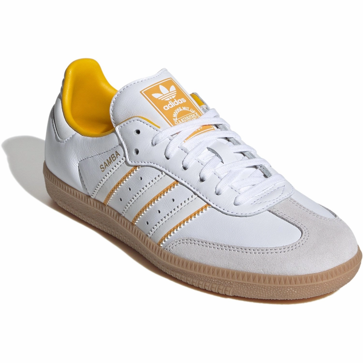 Jazz shoes adidas Originals Cloud White/Crystal White/Crew Yellow Samba Og J Sneakers