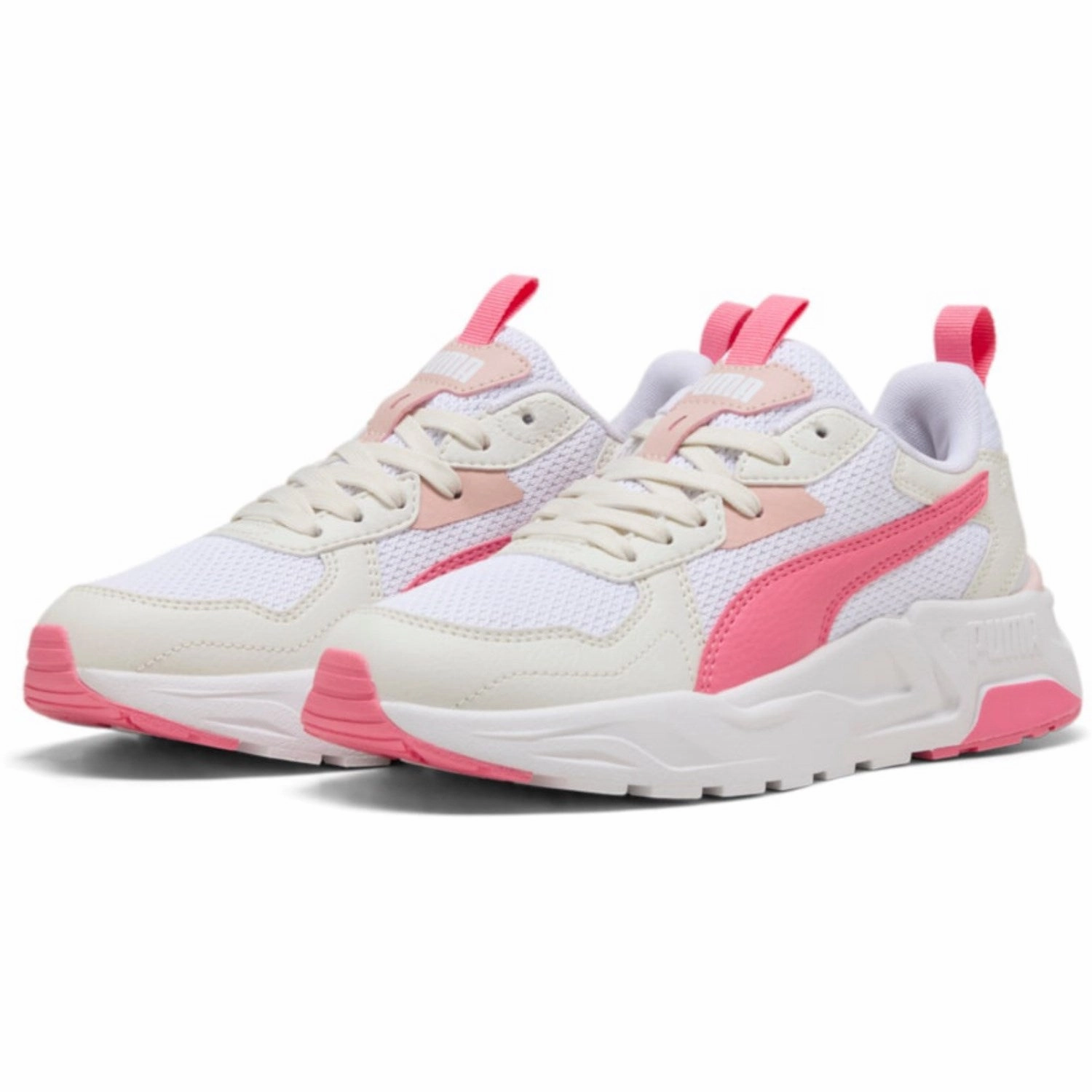 Jazz shoes Puma White Trinity Lite Jr Sneakers Canvas shoes