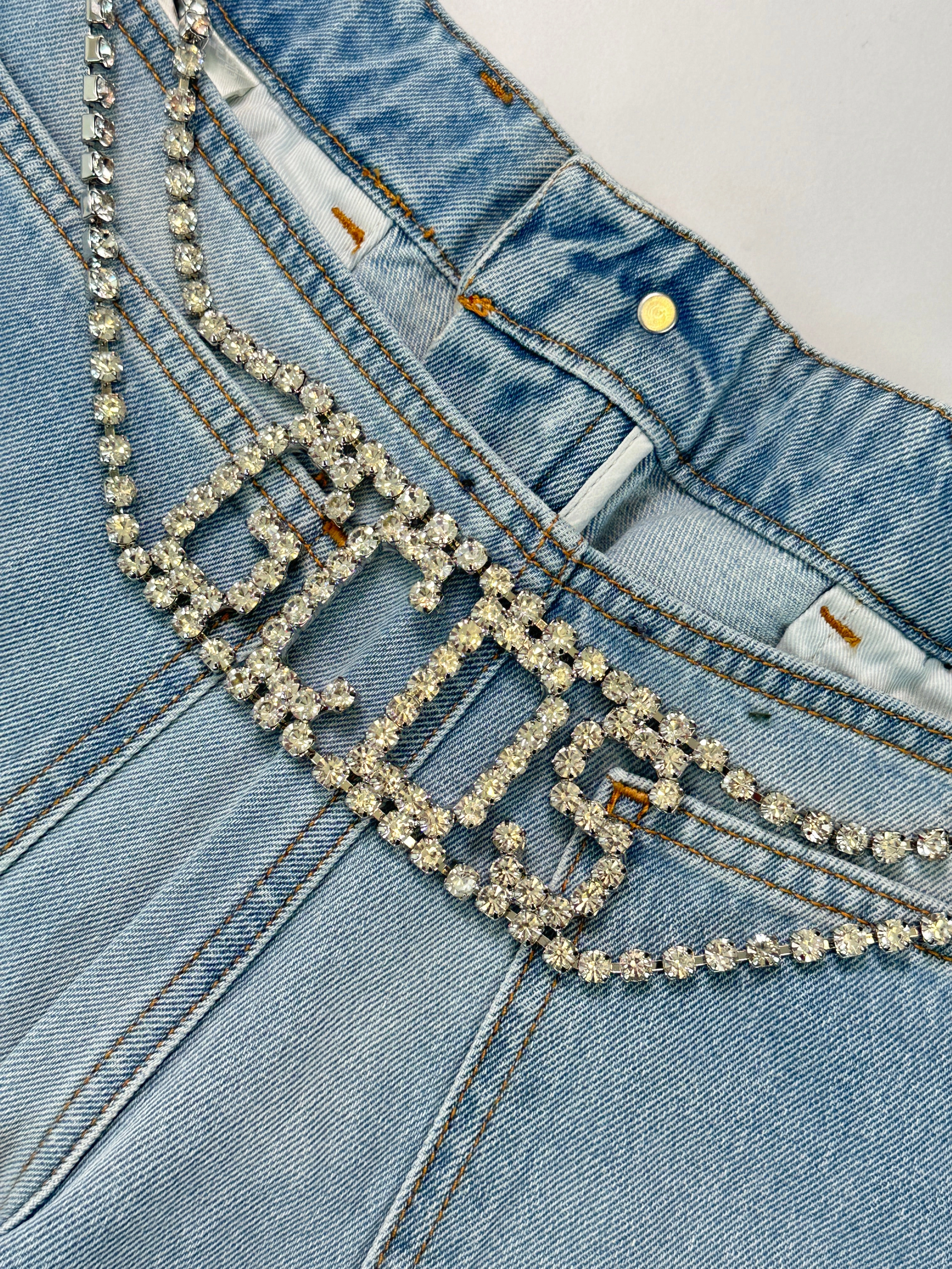 Jeans Azzurro Con Chocker new collection dress for girls vialli new arrivals shoes