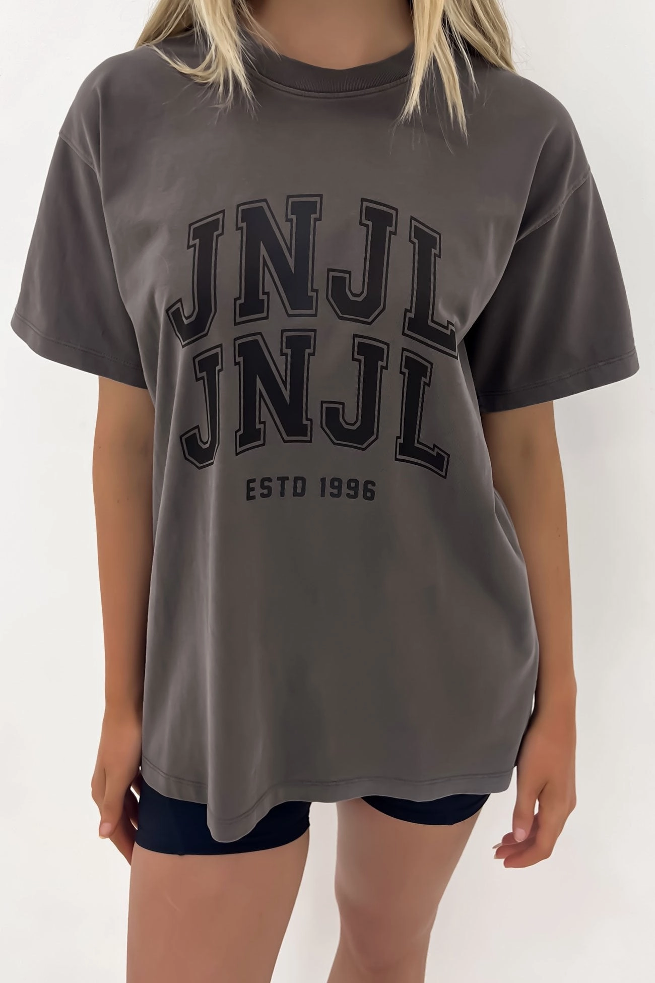 JNJL League Tee Charcoal sale fashion