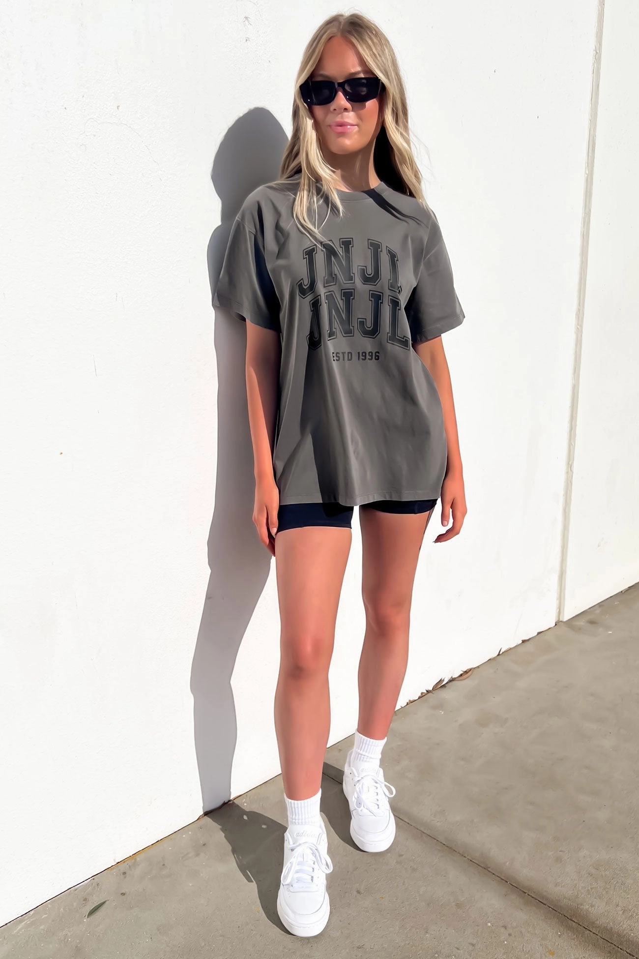 JNJL League Tee Charcoal sale fashion