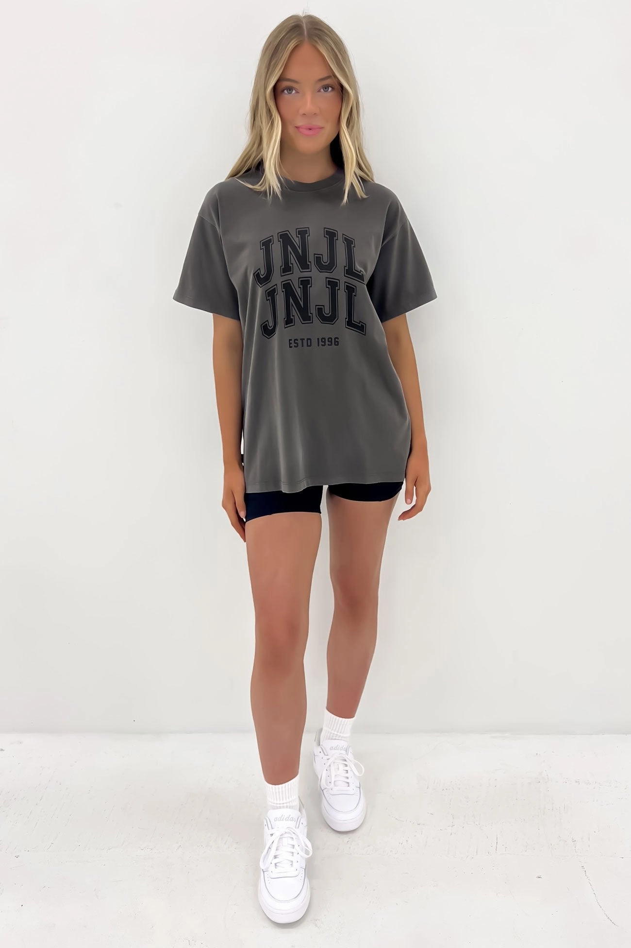 JNJL League Tee Charcoal sale fashion