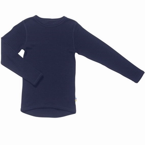 Joha Blouse Wool L/S Marine Durable Fabric